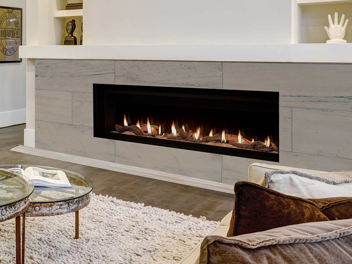 Superior DRL6084 84-inch Linear Direct Vent Contemporary Fireplace - Natural Gas
