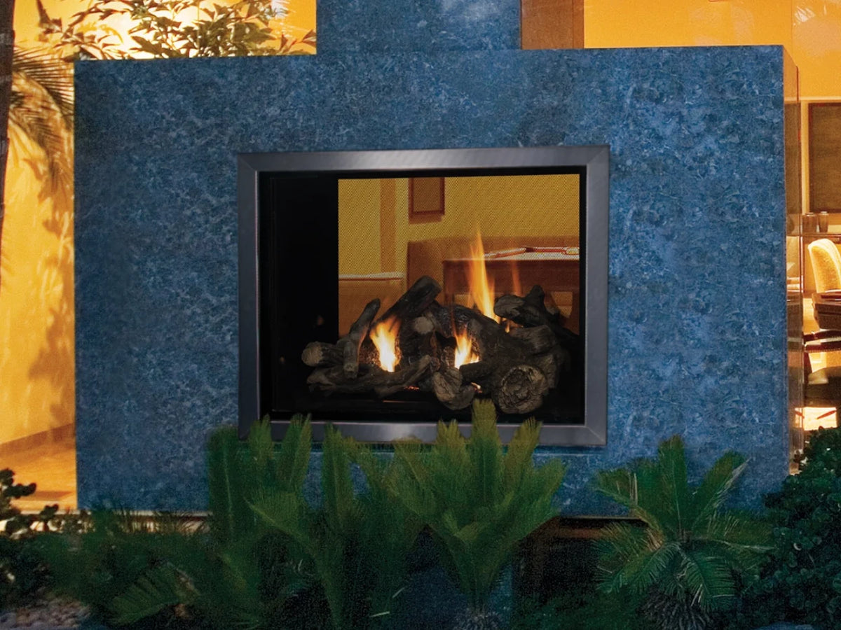 Superior DRT63ST 40" Traditional Multi View See-Through Direct Vent Gas Fireplace with Power Vent