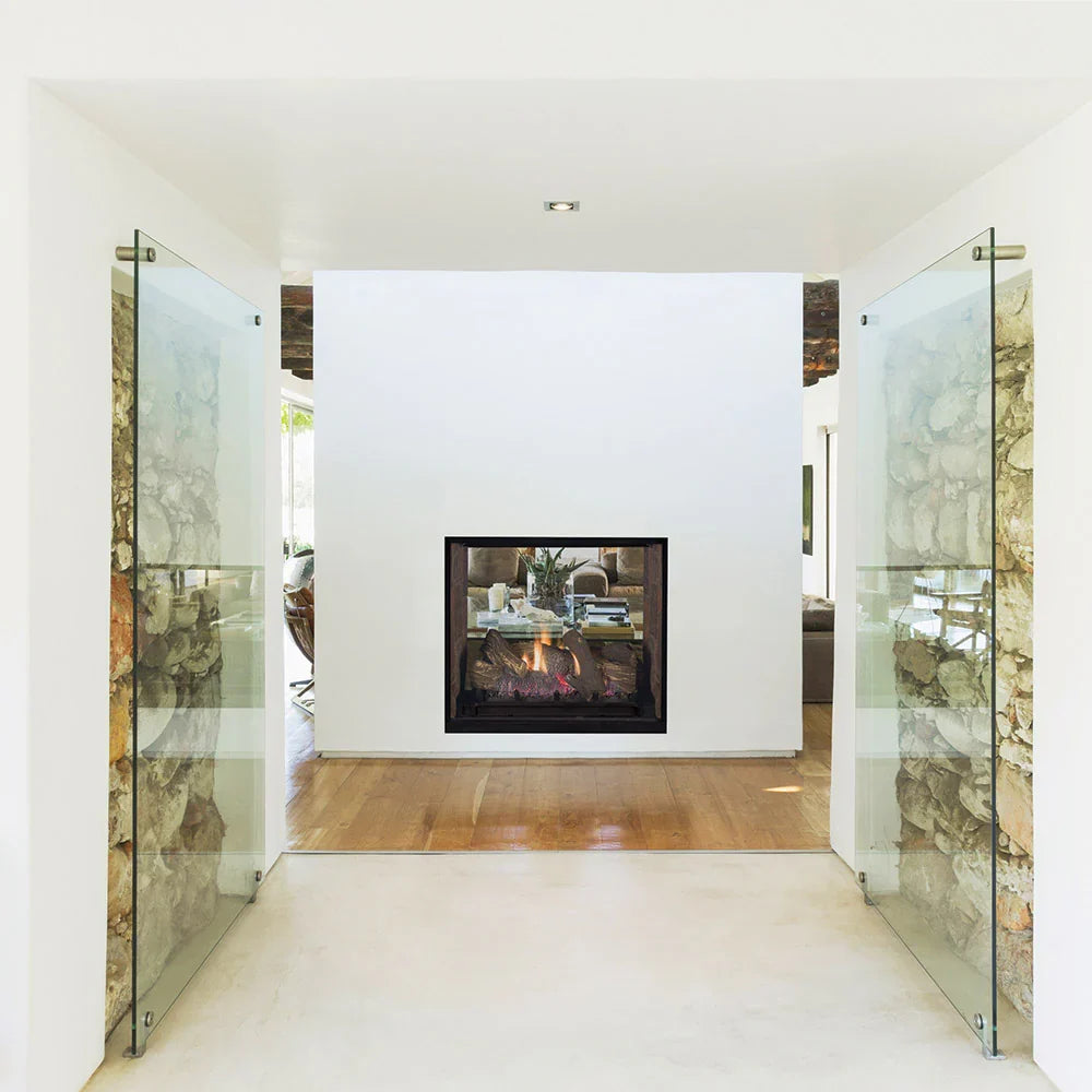 Superior DRT63ST 40" Traditional Multi View See-Through Direct Vent Gas Fireplace with Power Vent