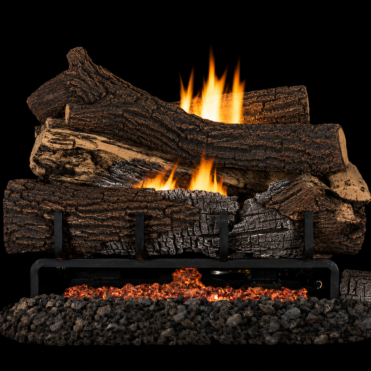 Superior LMF24 Mega-Flame Series 24" Giant Timbers Indoor Vent Free Log Set