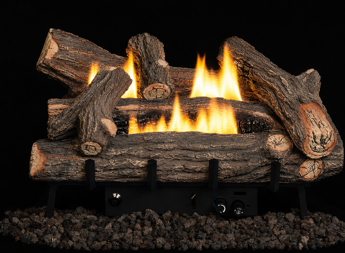 Superior LVD18CHHD Double-Flame Series 18 Crescent Hill High Definition Vent Free Logs 