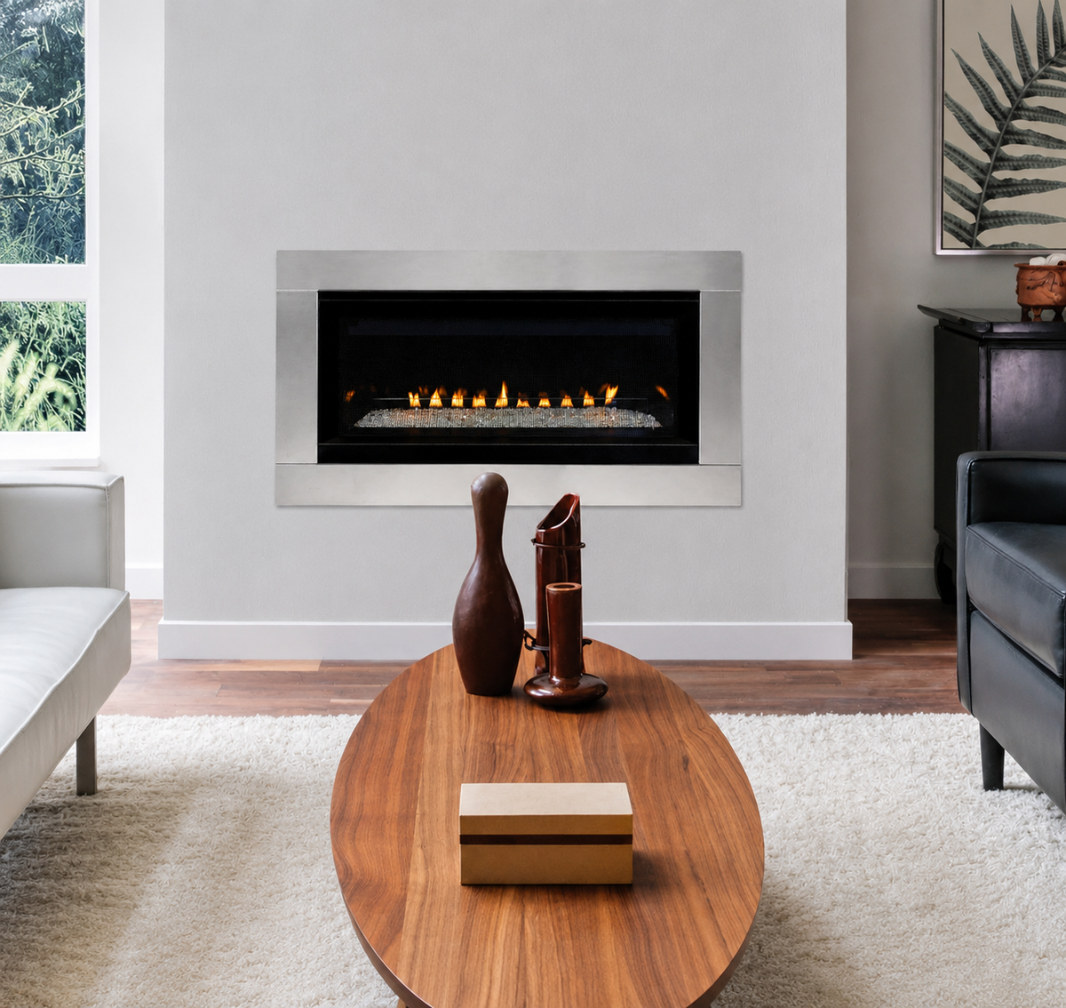 Superior VRL3045 45" Linear Vent Free Gas Fireplace With Electronic Ignition