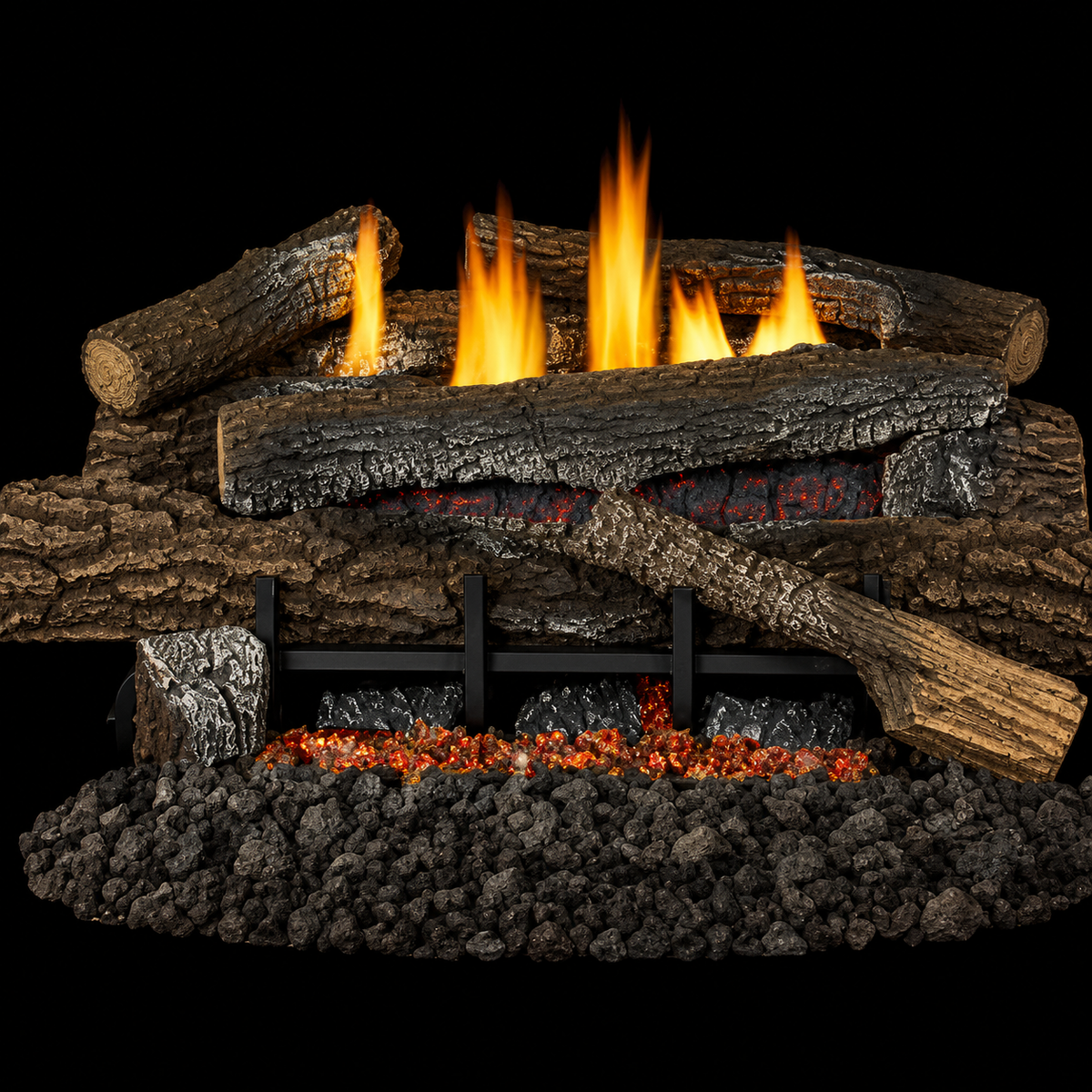 Superior BGE2436 24" Glow-Ramp Vent-Free Burner With Embers, Remote and Electronic Control