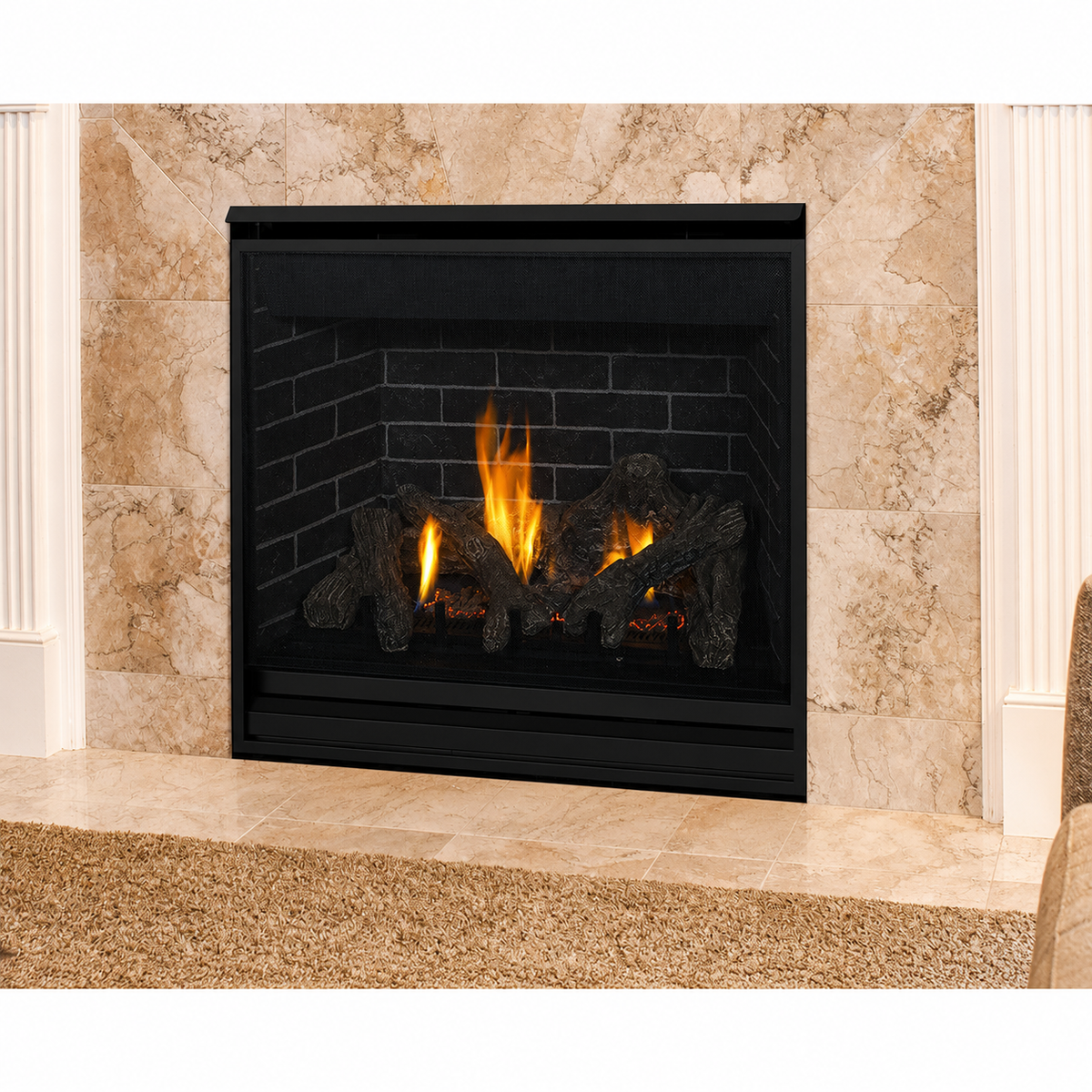Superior DRT3045 45" Traditional Top/Rear Direct Vent Gas Fireplace