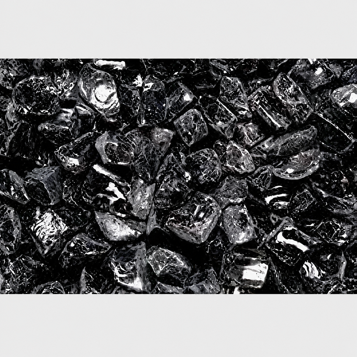 Superior GLO-Black 5 Lbs. Onyx Black Large Non-Reflective Crushed Glass Media