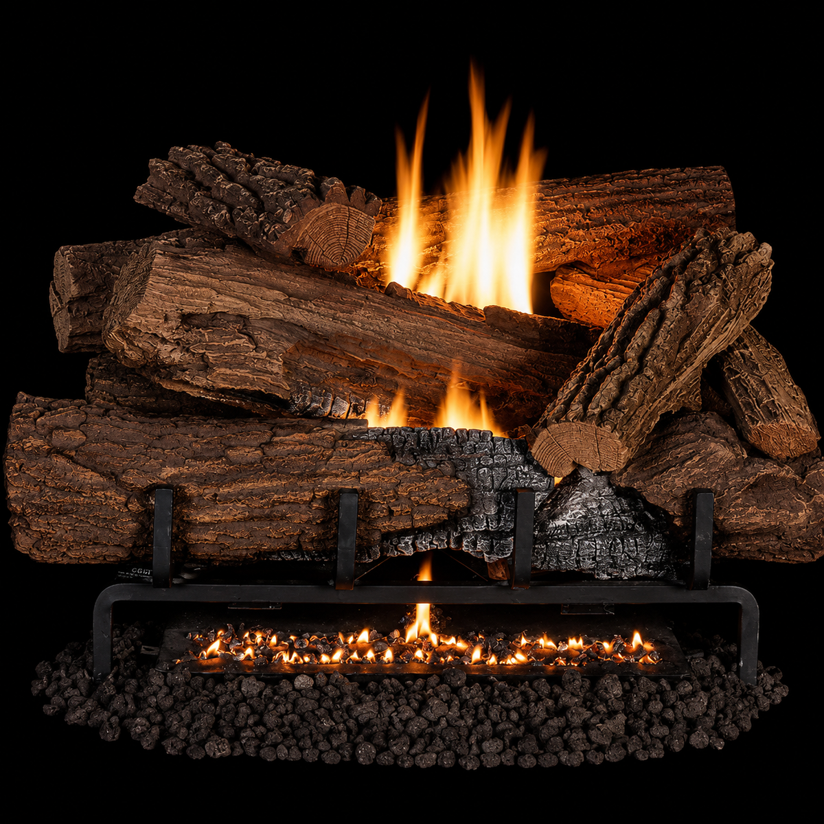 Superior LMF36 Mega-Flame Series 36" Mossy Oak Indoor Vent Free Log Set