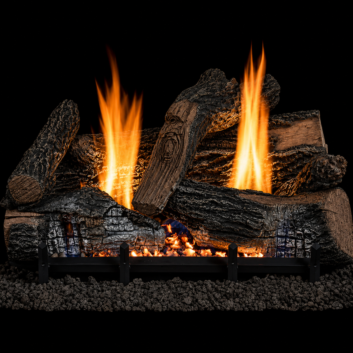 Superior NF24 24" Nature-Flame Series Burner With Ember Bed and Electronic Control