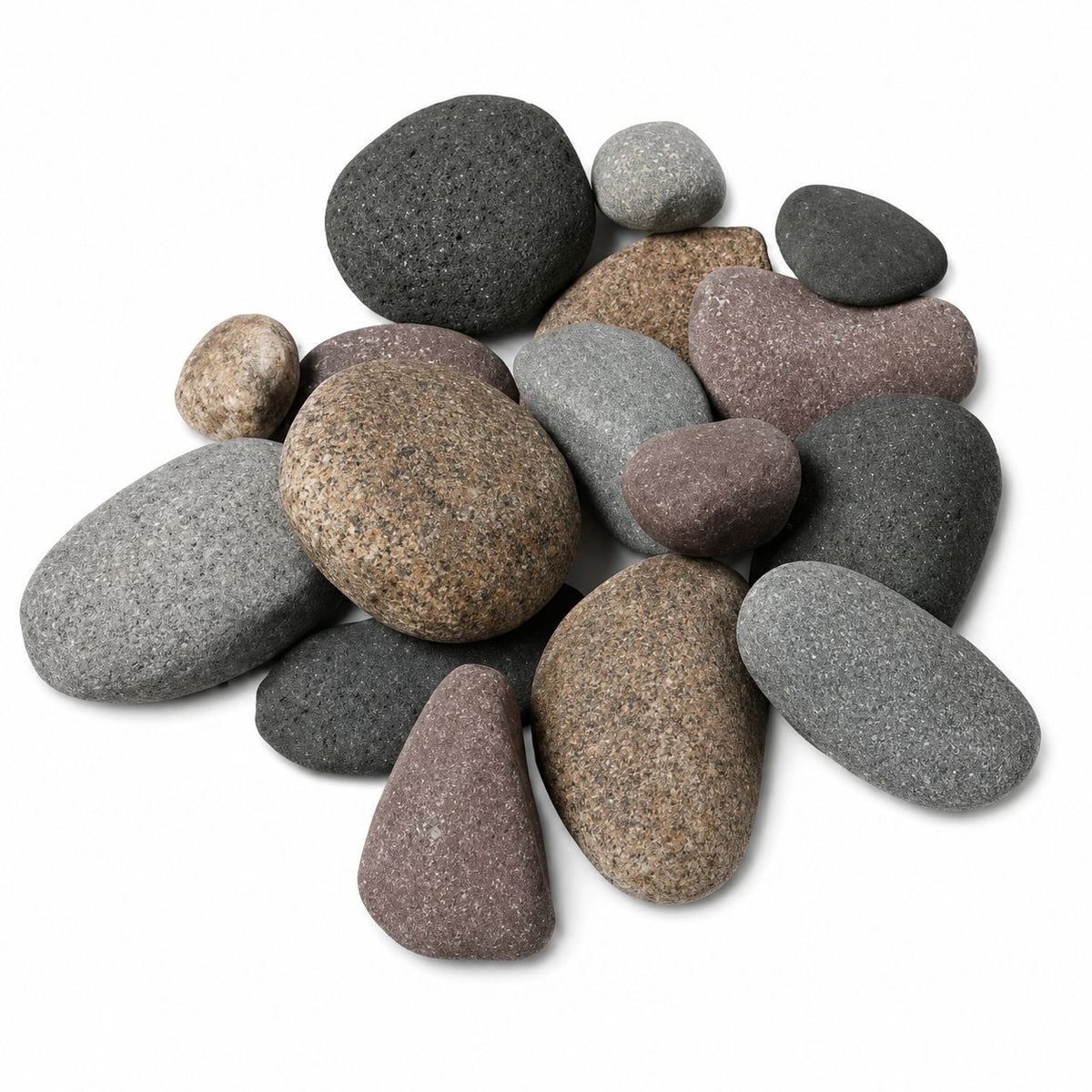 Superior RIVROCK-1PK 25-Piece Assorted River Rock Media Kit