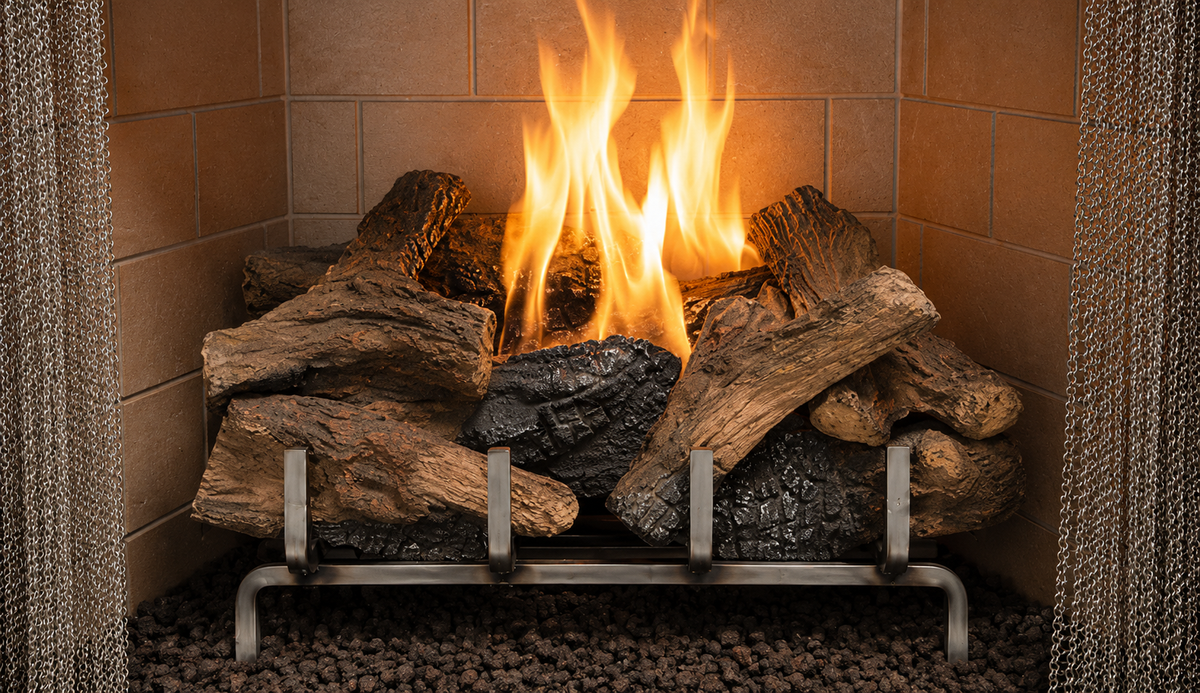 Superior VRE3236 36" Traditional Outdoor Vent-Free Gas Fireplace With Electronic Ignition and Refractory Panels