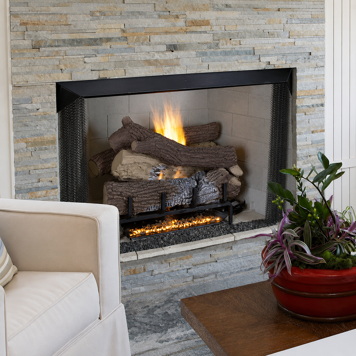 Superior VRT4550 50" Traditional Vent Free Firebox With Refractory Panels