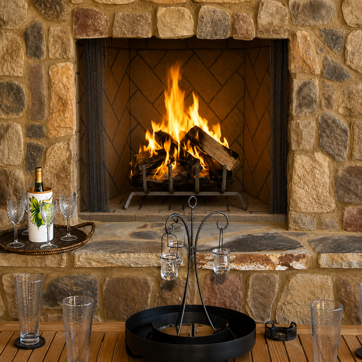 Superior WRE6036 36" Traditional Outdoor Vented Wood Fireplace