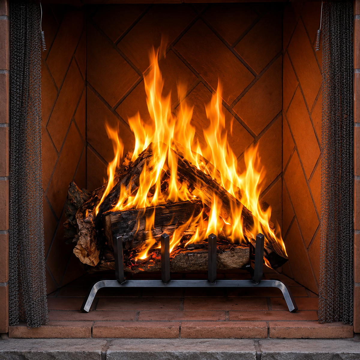 Superior WRE6050 50" Traditional Outdoor Vented Wood Fireplace 