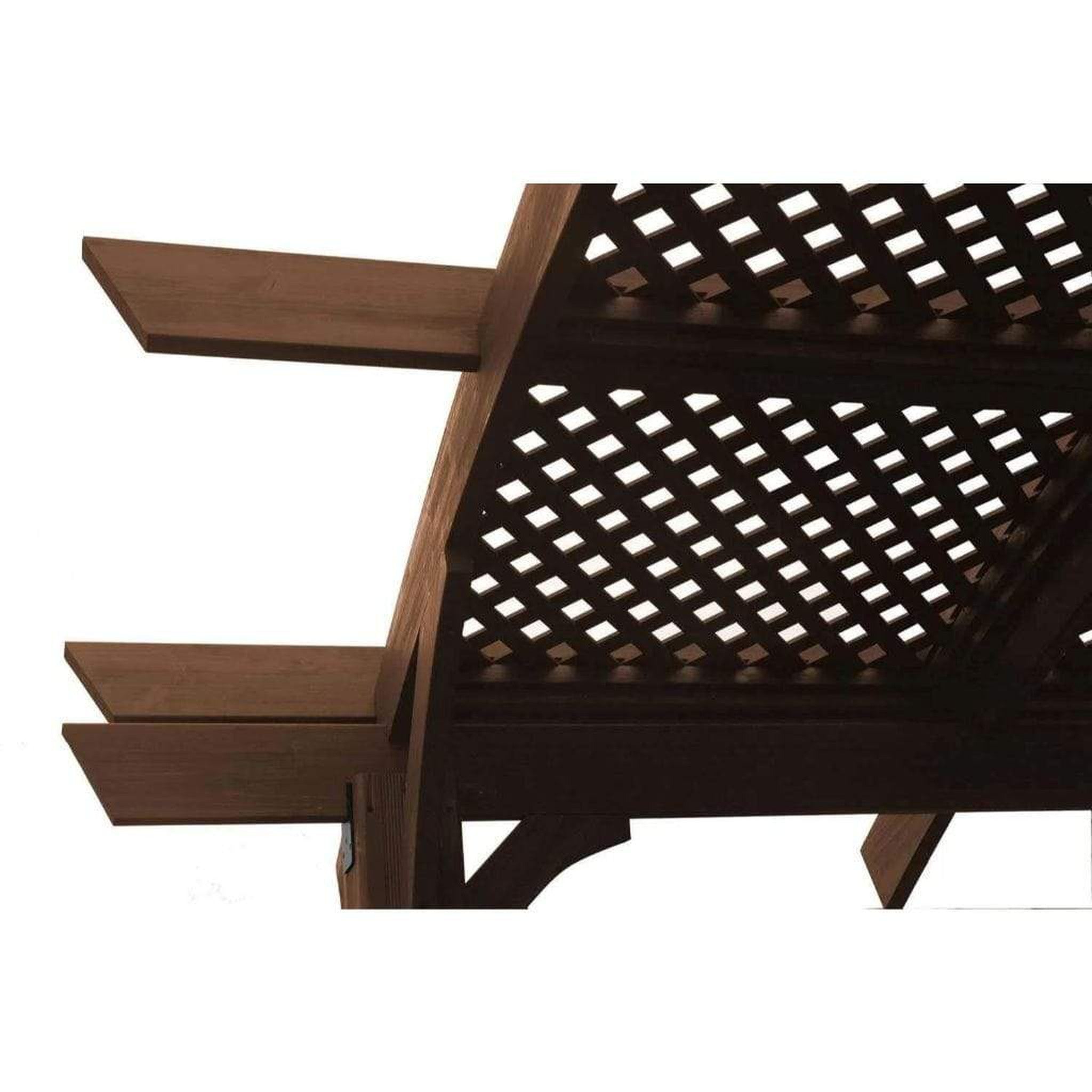 The Outdoor GreatRoom Company 10-Foot Sonoma Mini Arched Wood Pergola