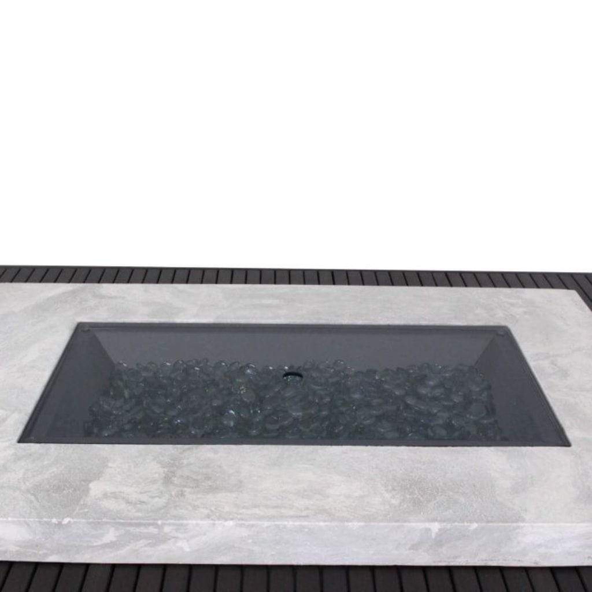 The Outdoor GreatRoom Company Rectangular Grey Tempered Glass Burner Cover – 12" x 42"