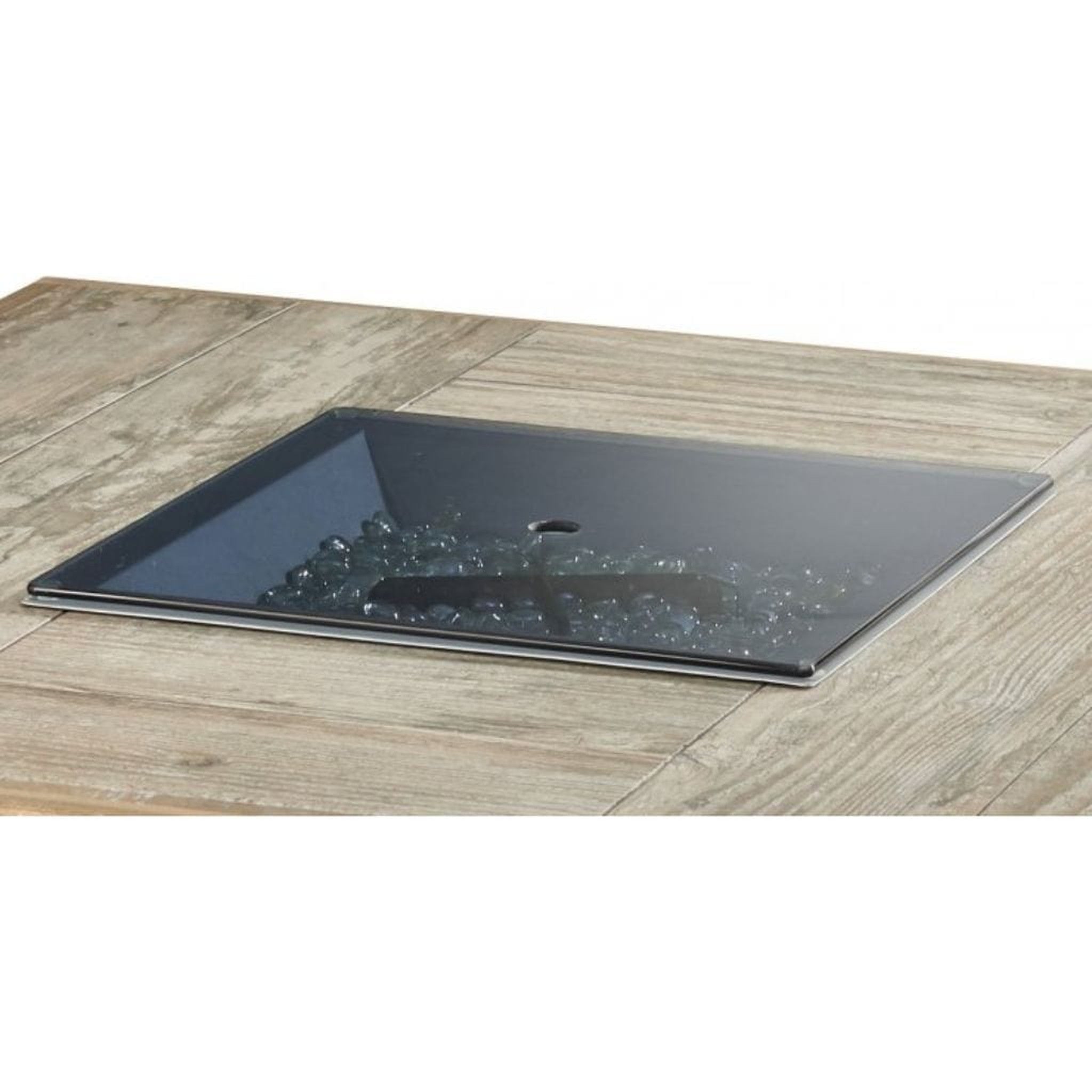 The Outdoor GreatRoom Company 24 Inch Square Glass Wind Guard with Stainless Steel Hardware