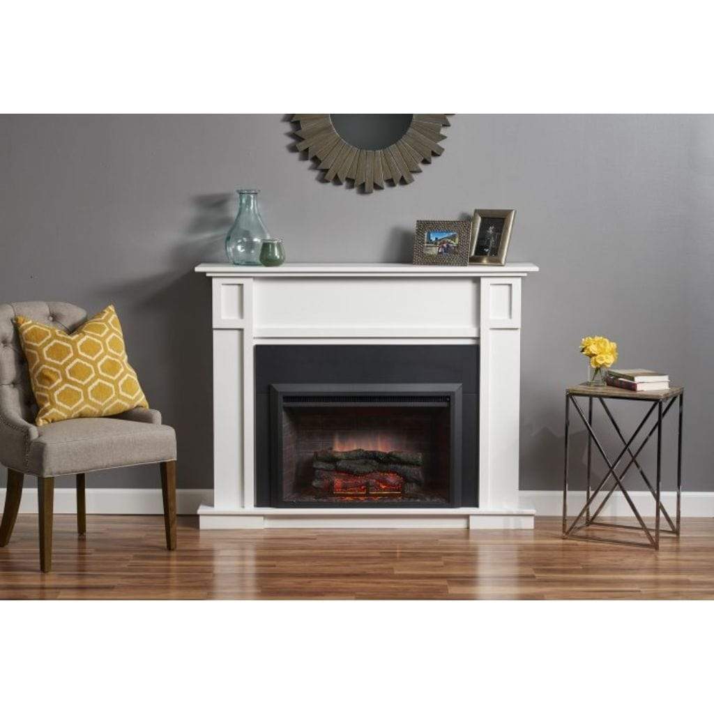The Outdoor GreatRoom Company Black Powder-Coated 36"/42" Insert Surround for 29" Electric Fireplace Insert
