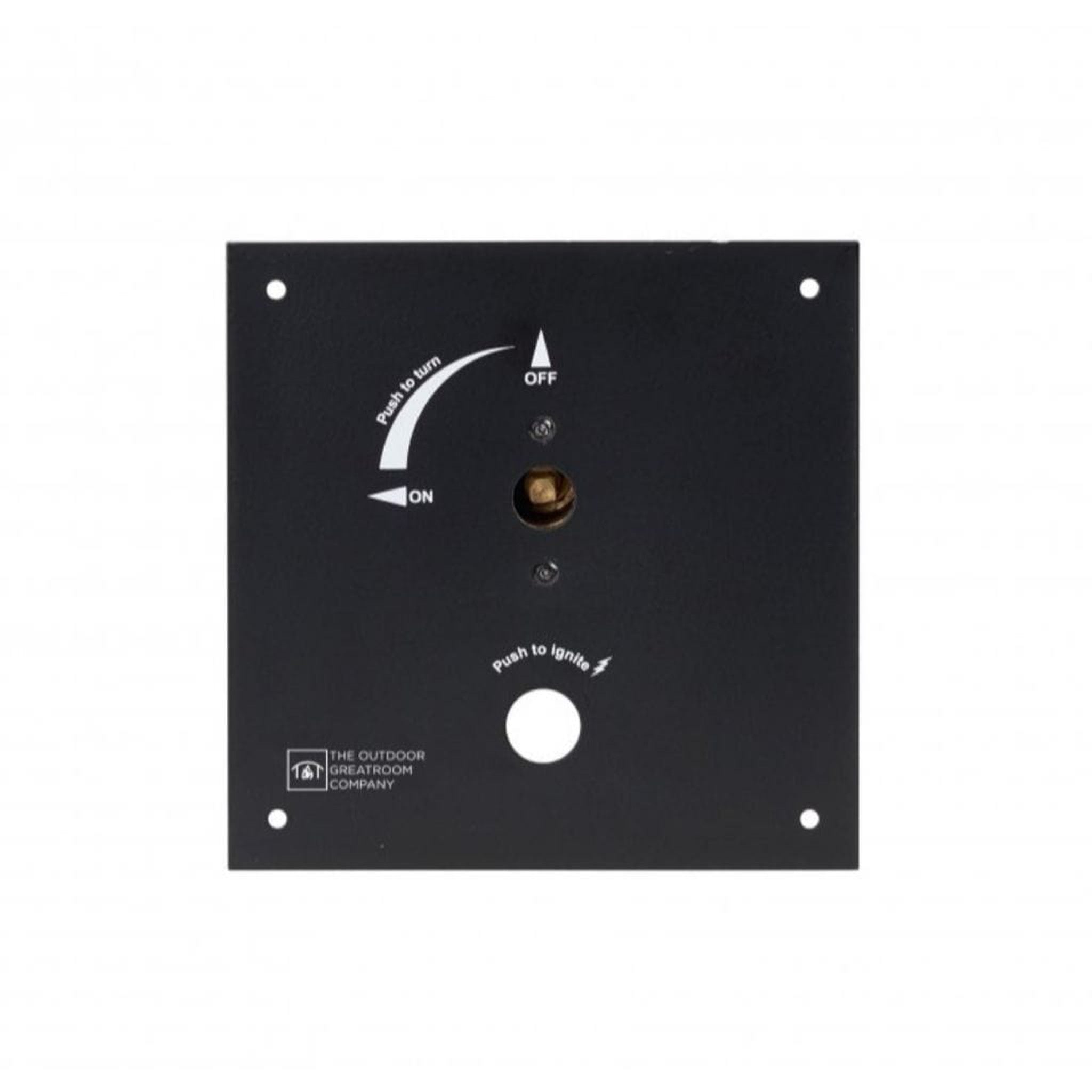 The Outdoor GreatRoom Company Black Key Valve Control Panel with 3/8" Fitting for Crystal Fire® Burners