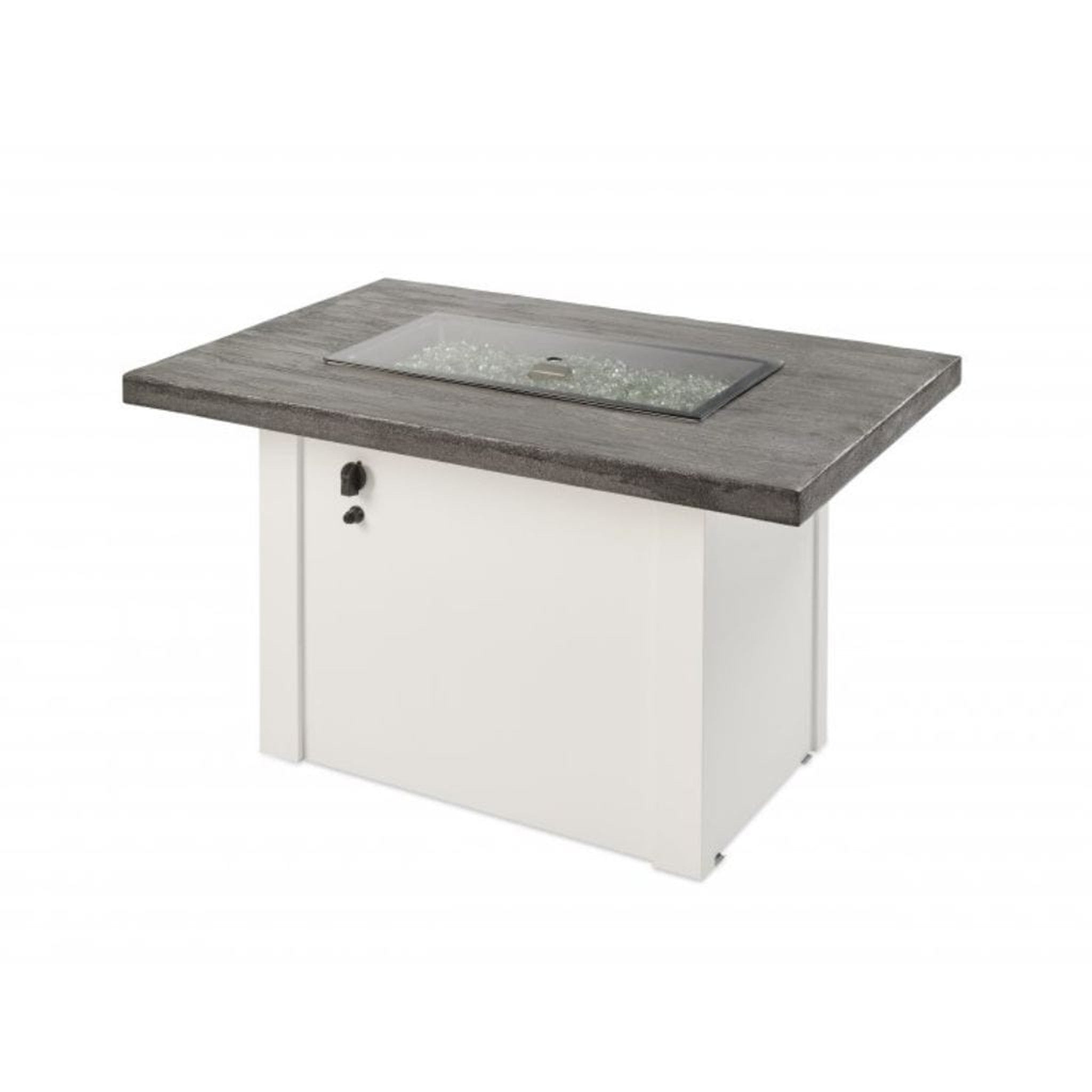 The Outdoor GreatRoom Company 44" Havenwood Gas Fire Pit Table with Driftwood Everblend Top