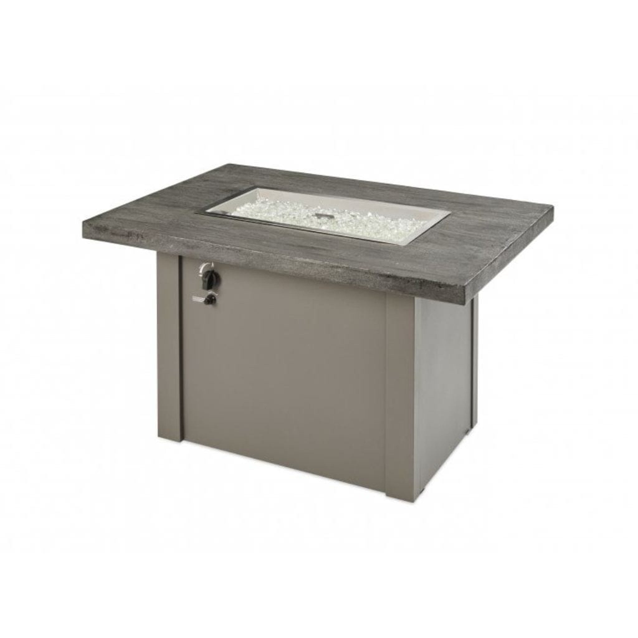The Outdoor GreatRoom Company 44" Havenwood Gas Fire Pit Table with Driftwood Everblend Top