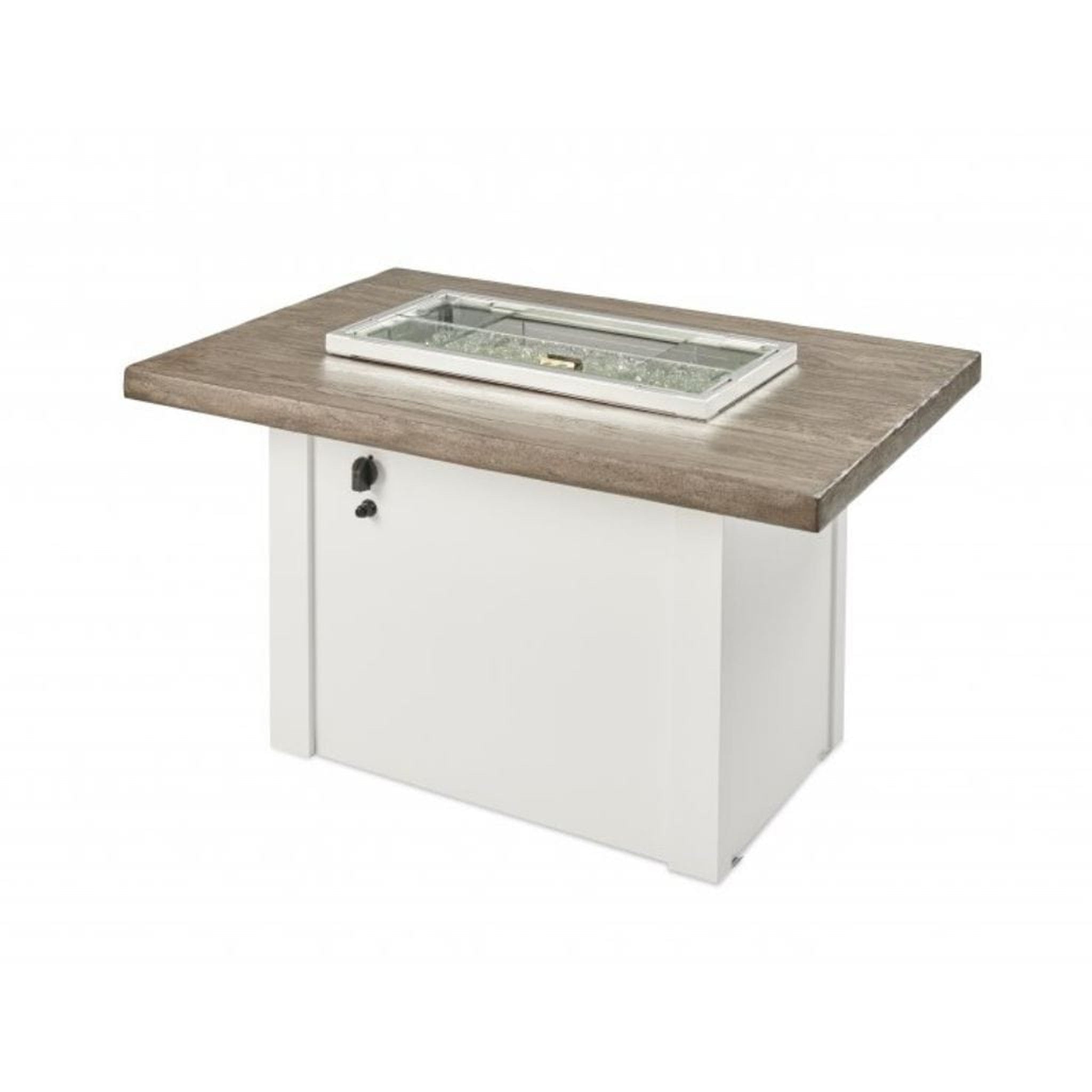The Outdoor GreatRoom Company 44" Havenwood Gas Fire Pit Table with Driftwood Everblend Top