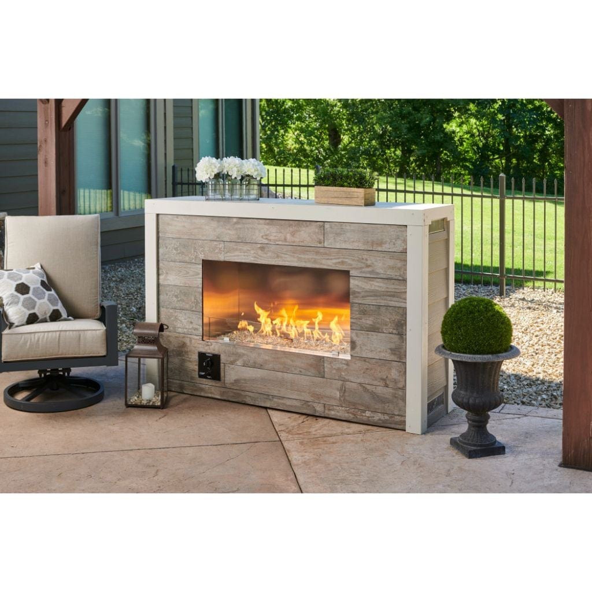 The Outdoor GreatRoom Company 40" Single-Sided Ready-to-Finish Gas Fireplace with Direct Spark Ignition – Liquid Propane