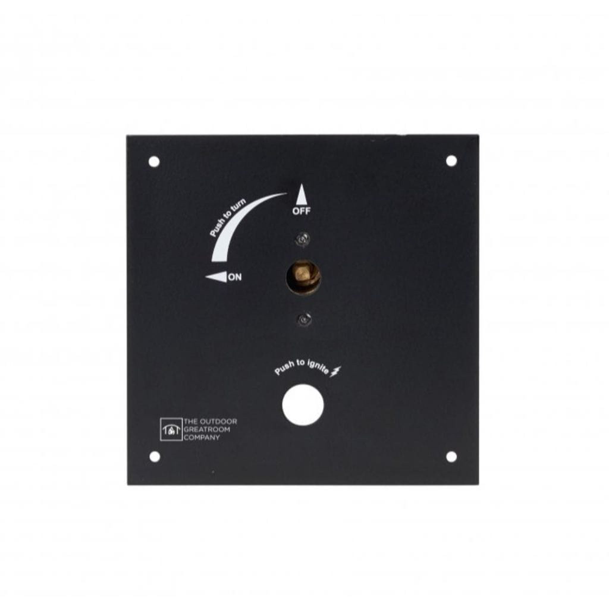 The Outdoor GreatRoom Company 6.375" Control Panel with Built-In 1/4 Turn Key Valve – 1/2" Fitting