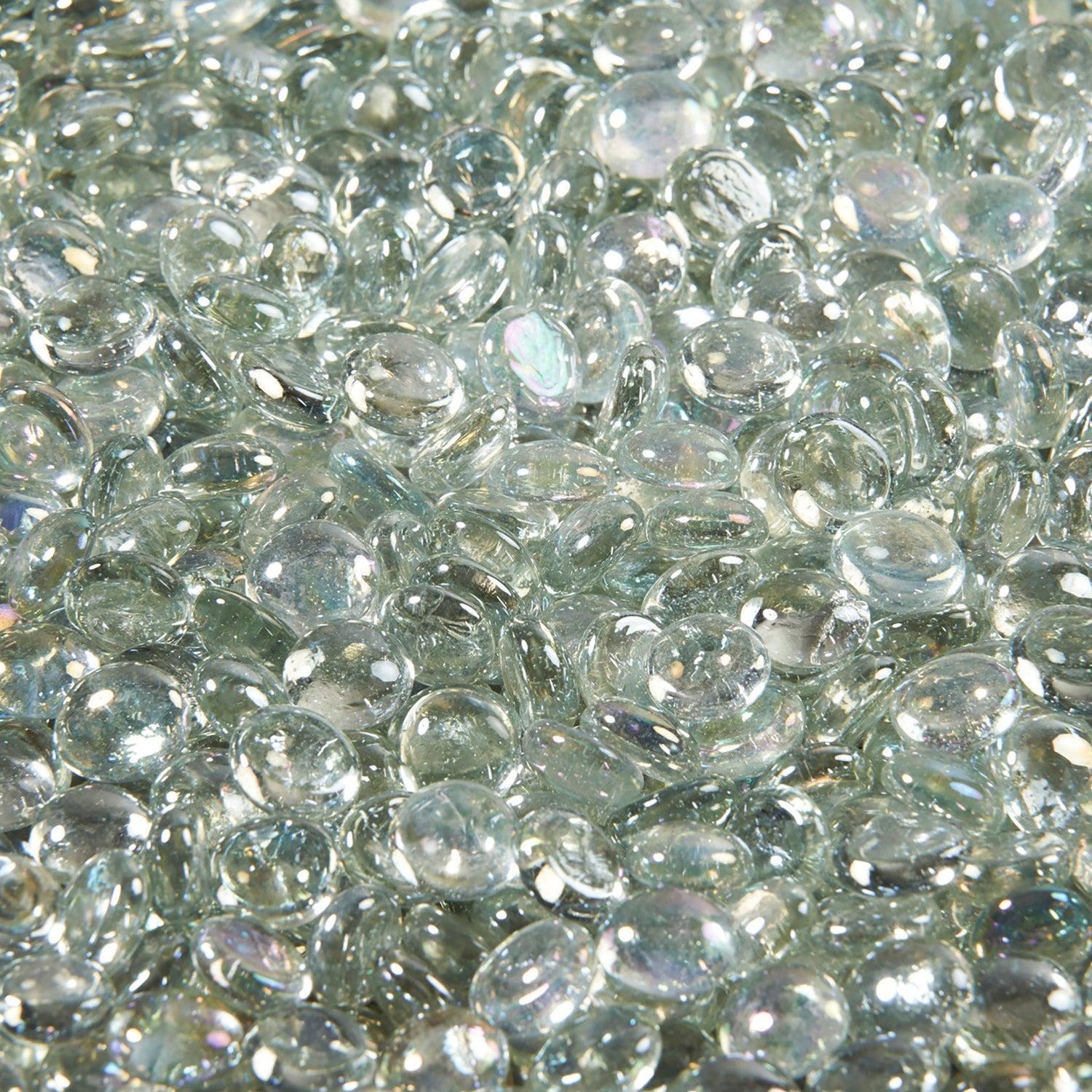 The Outdoor GreatRoom Company 20 lb Clear Tempered Fire Glass Gems Kit