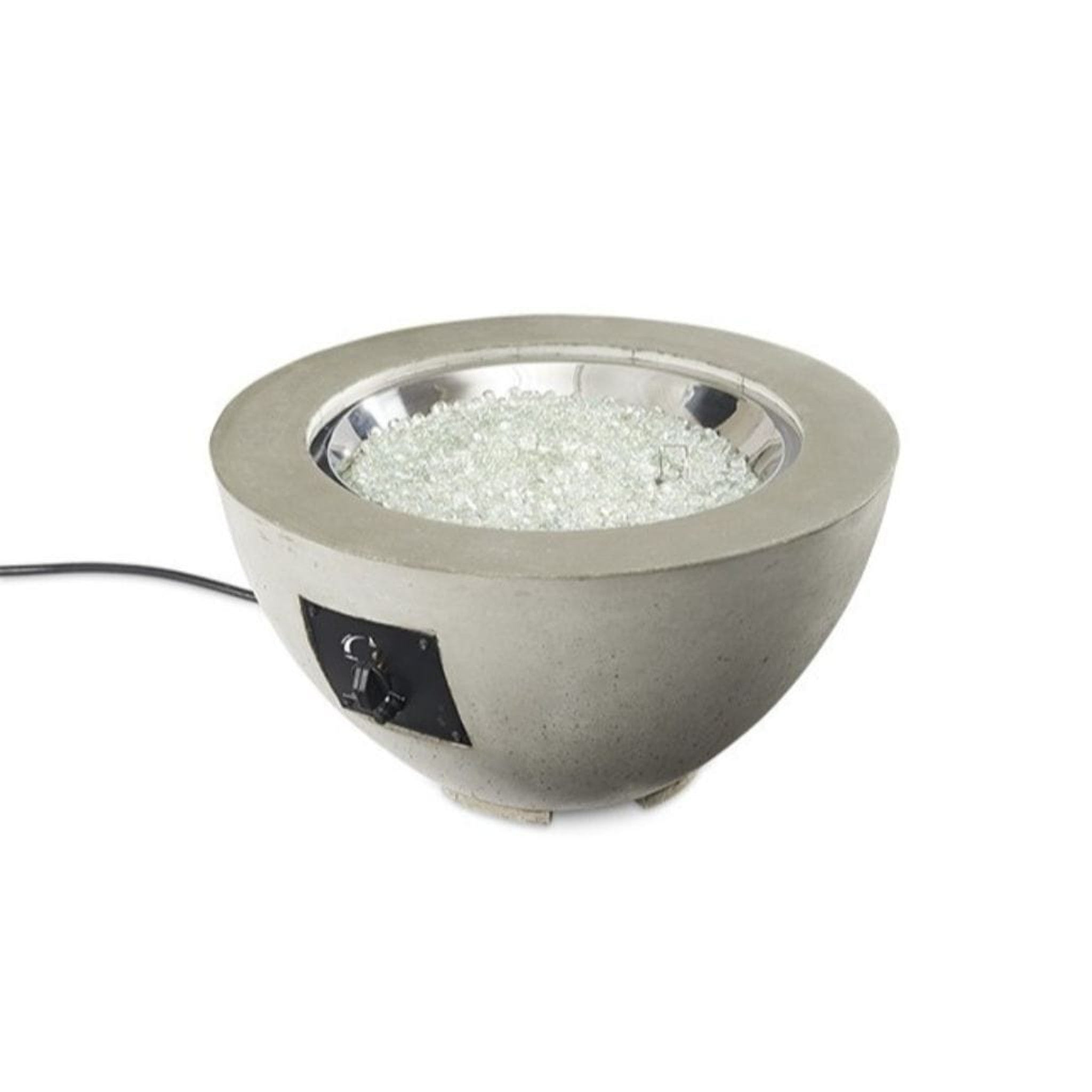 The Outdoor GreatRoom Company Cove 20" Natural Grey Round Gas Fire Pit Bowl with Crystal Fire® Plus Burner