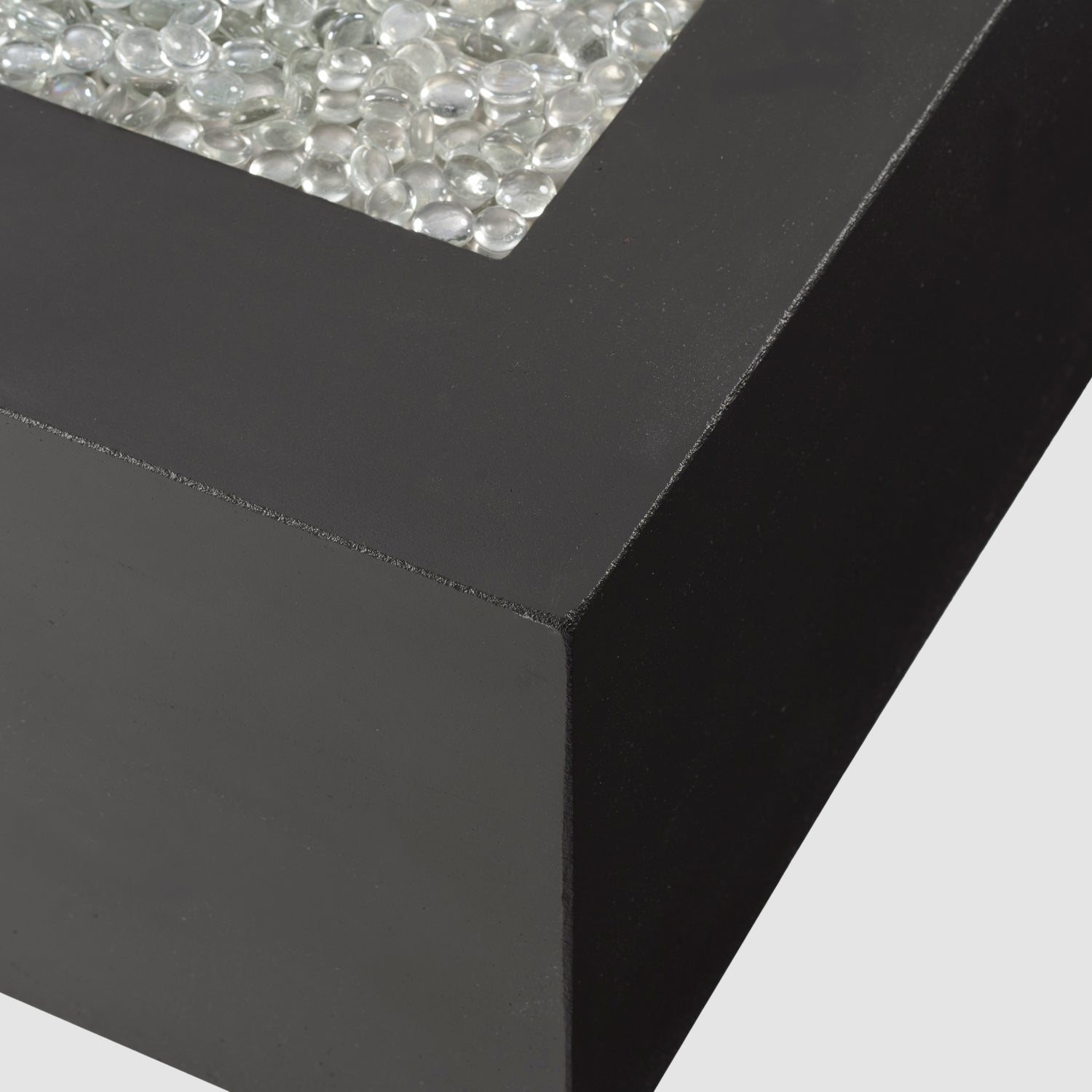 The Outdoor GreatRoom Company 72" Cove  Midnight Mist Linear Gas Fire Table