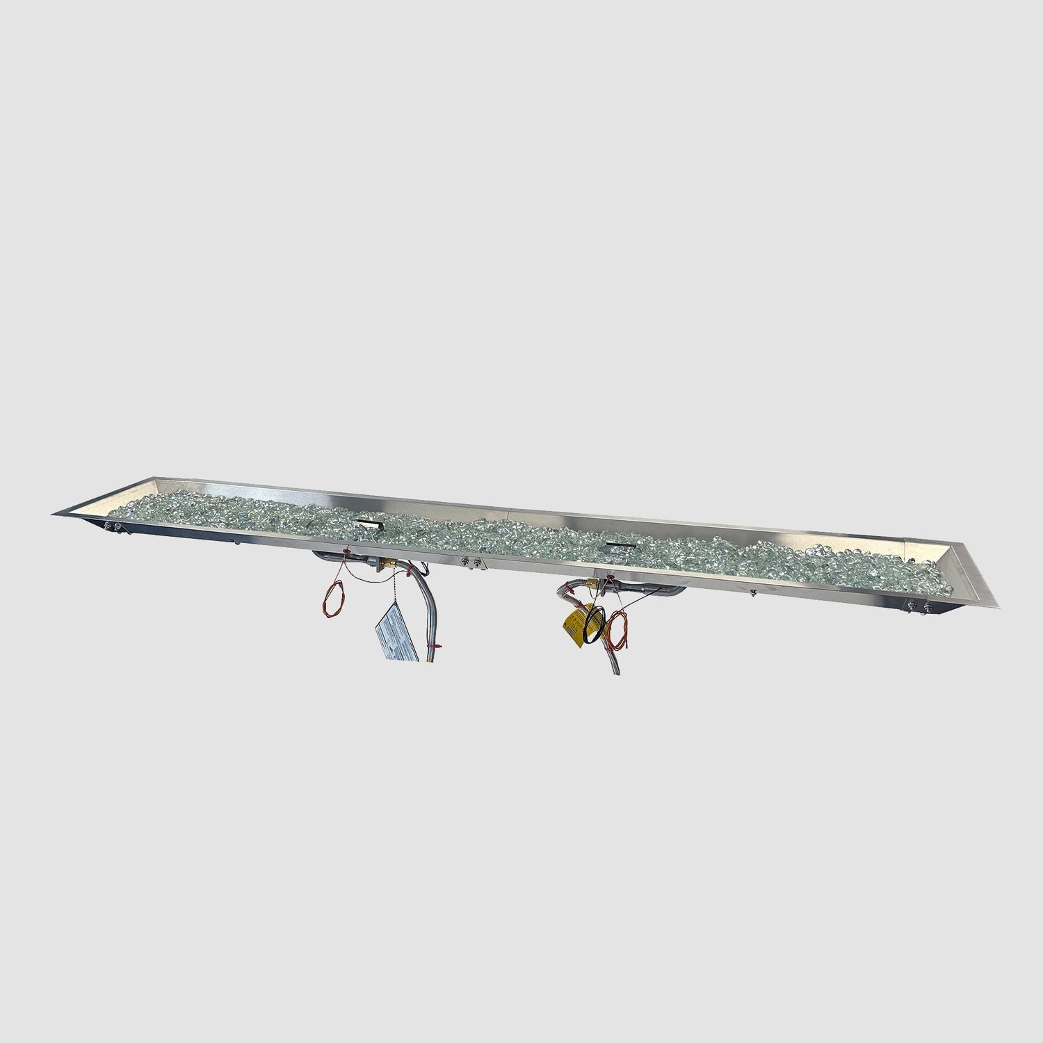 The Outdoor GreatRoom Company 12" x 84" Crystal Fire Linear Gas Burner with Positive Connect Ignition