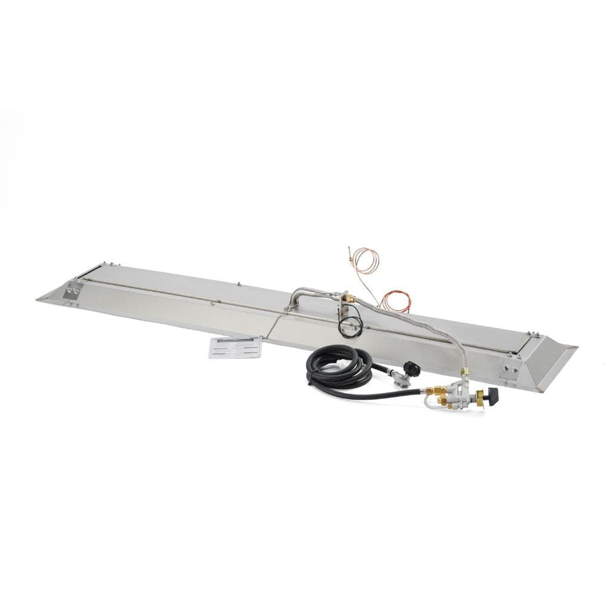 The Outdoor GreatRoom Company Crystal Fire 12" x 64" Linear Gas Burner - Commercial-Grade Stainless Steel