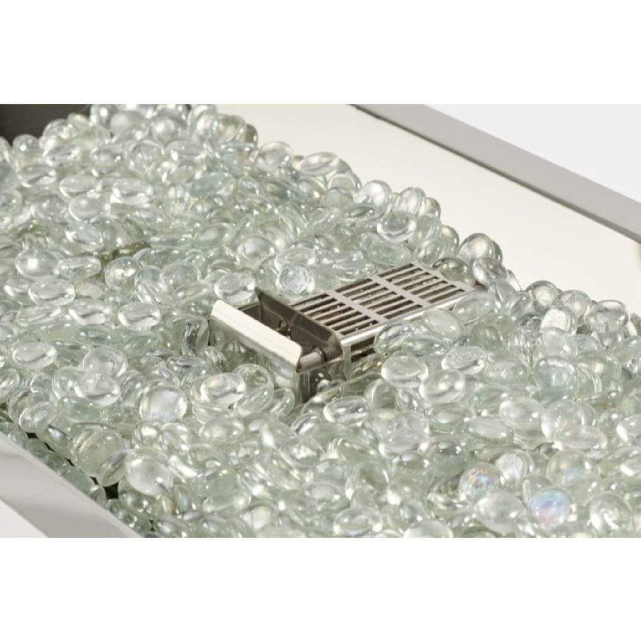 The Outdoor GreatRoom Company Crystal Fire 12" x 64" Linear Gas Burner - Commercial-Grade Stainless Steel