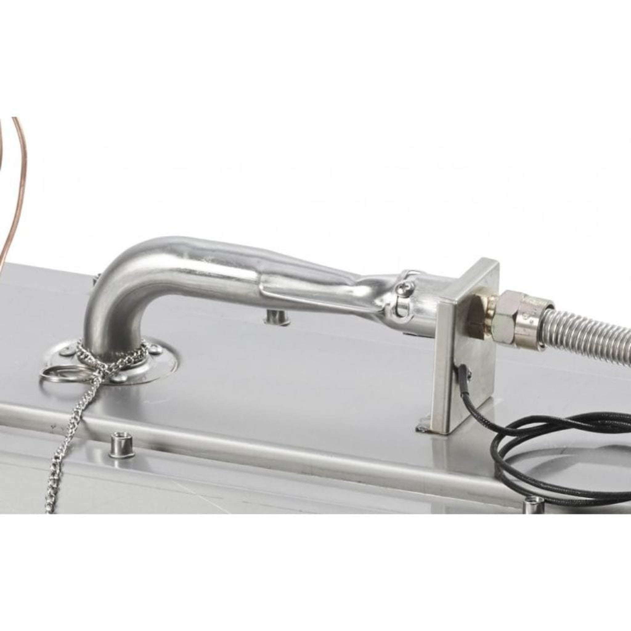 The Outdoor GreatRoom Company Crystal Fire 12" x 64" Linear Gas Burner - Commercial-Grade Stainless Steel