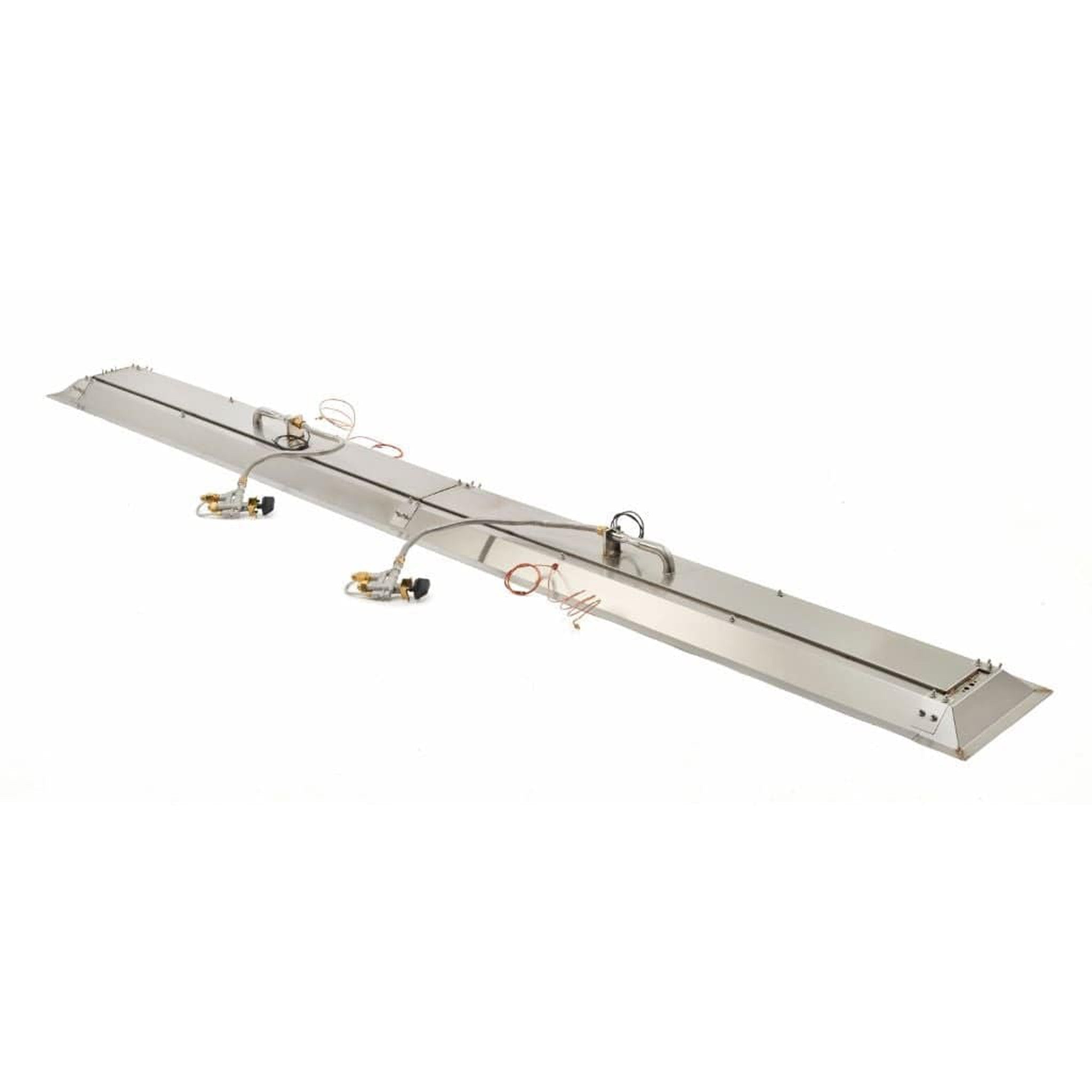 The Outdoor GreatRoom Company Crystal Fire 12" x 64" Linear Gas Burner - Commercial-Grade Stainless Steel