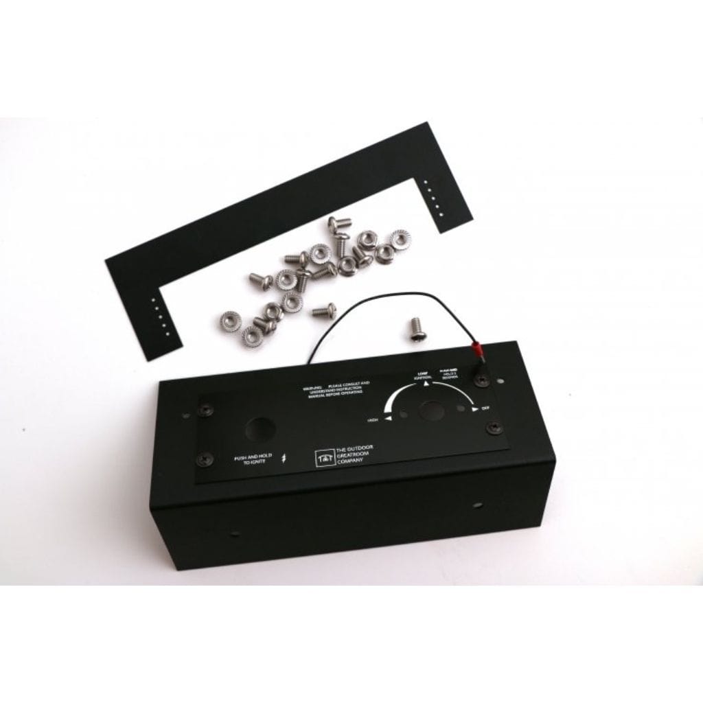 The Outdoor GreatRoom Company Crystal Fire Plus 24" Square DIY Gas Burner Kit for Block & Paver Fire Pits