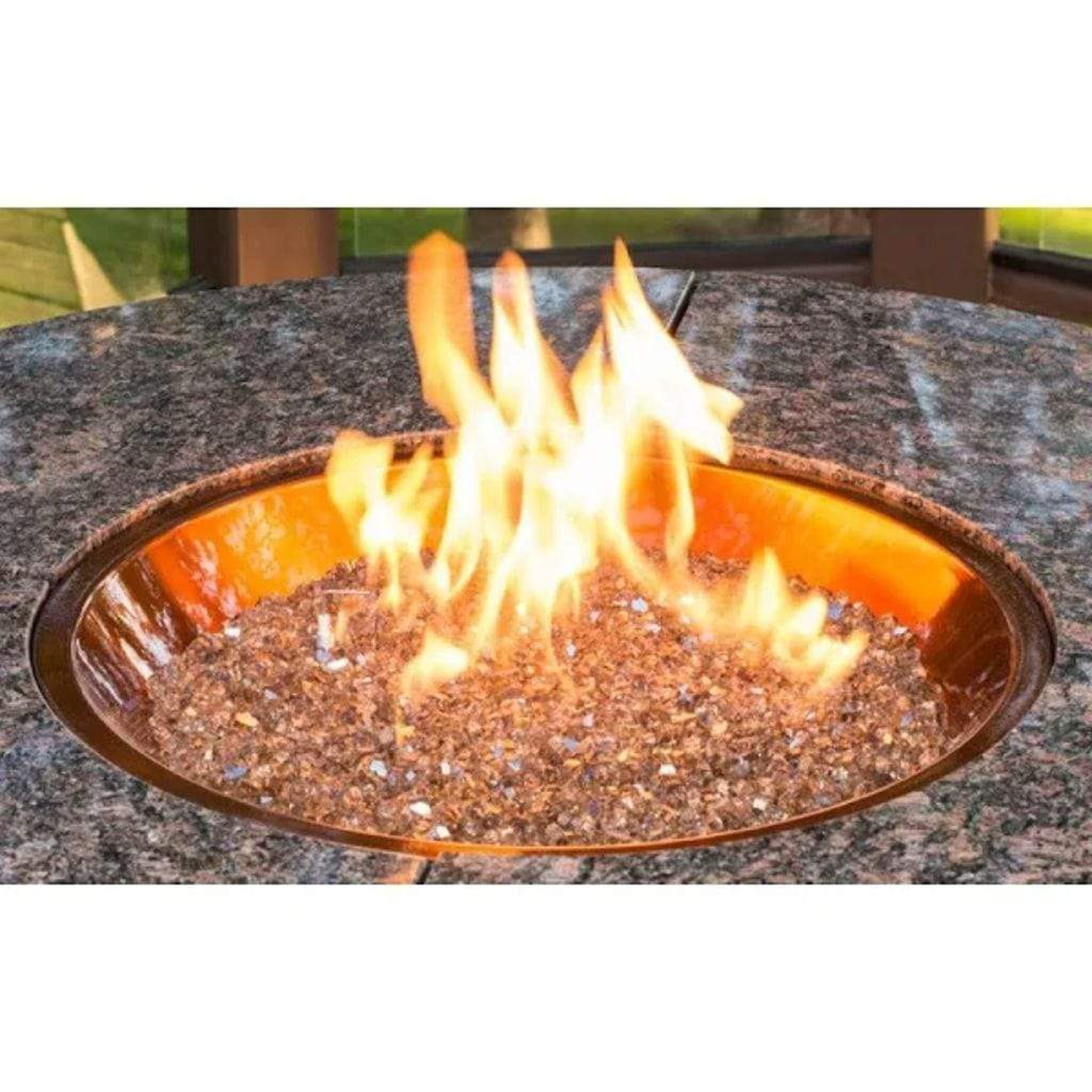 The Outdoor GreatRoom Company 30" Crystal Fire Plus Round Stainless Steel Gas Burner
