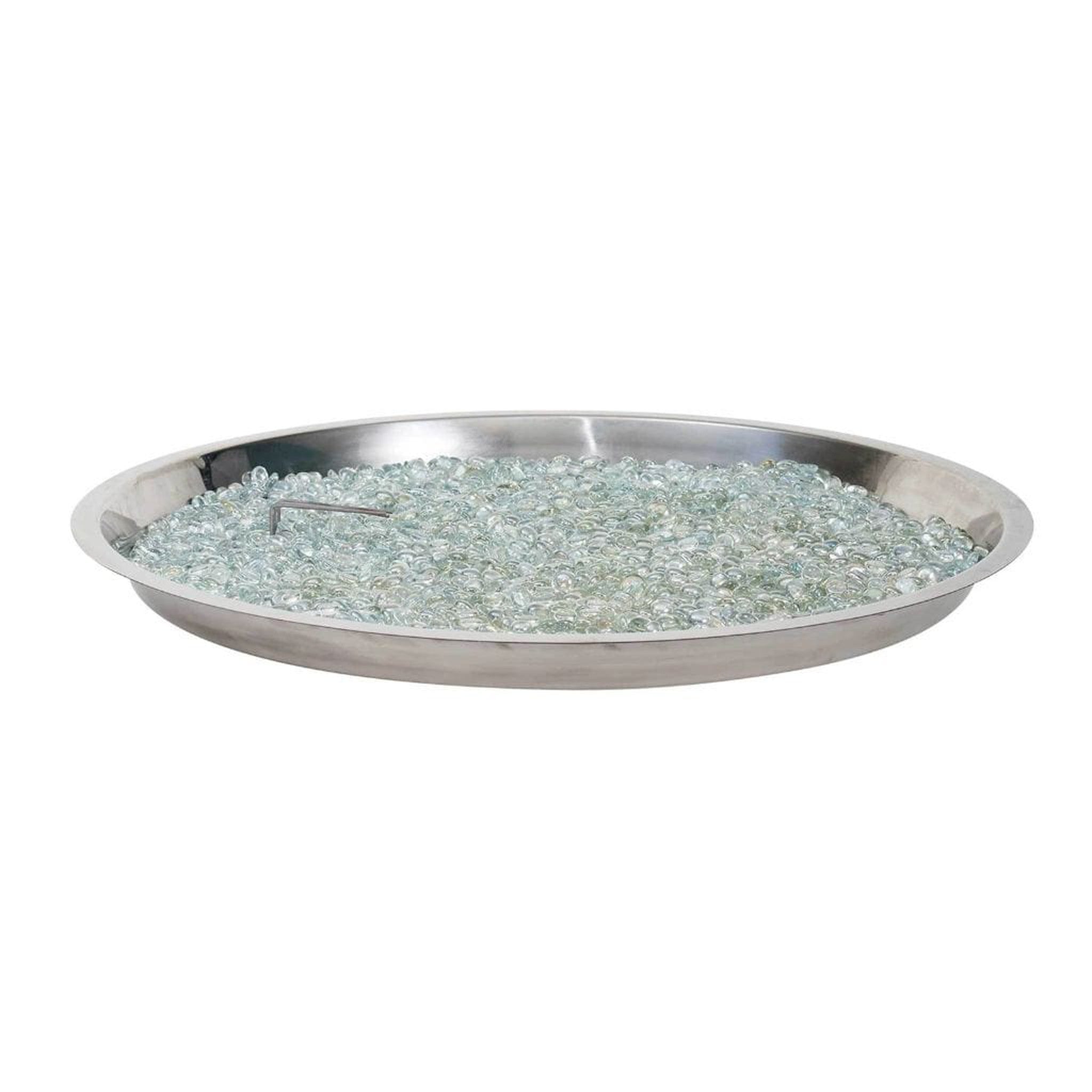 The Outdoor GreatRoom Company 30" Crystal Fire Plus Round Stainless Steel Gas Burner