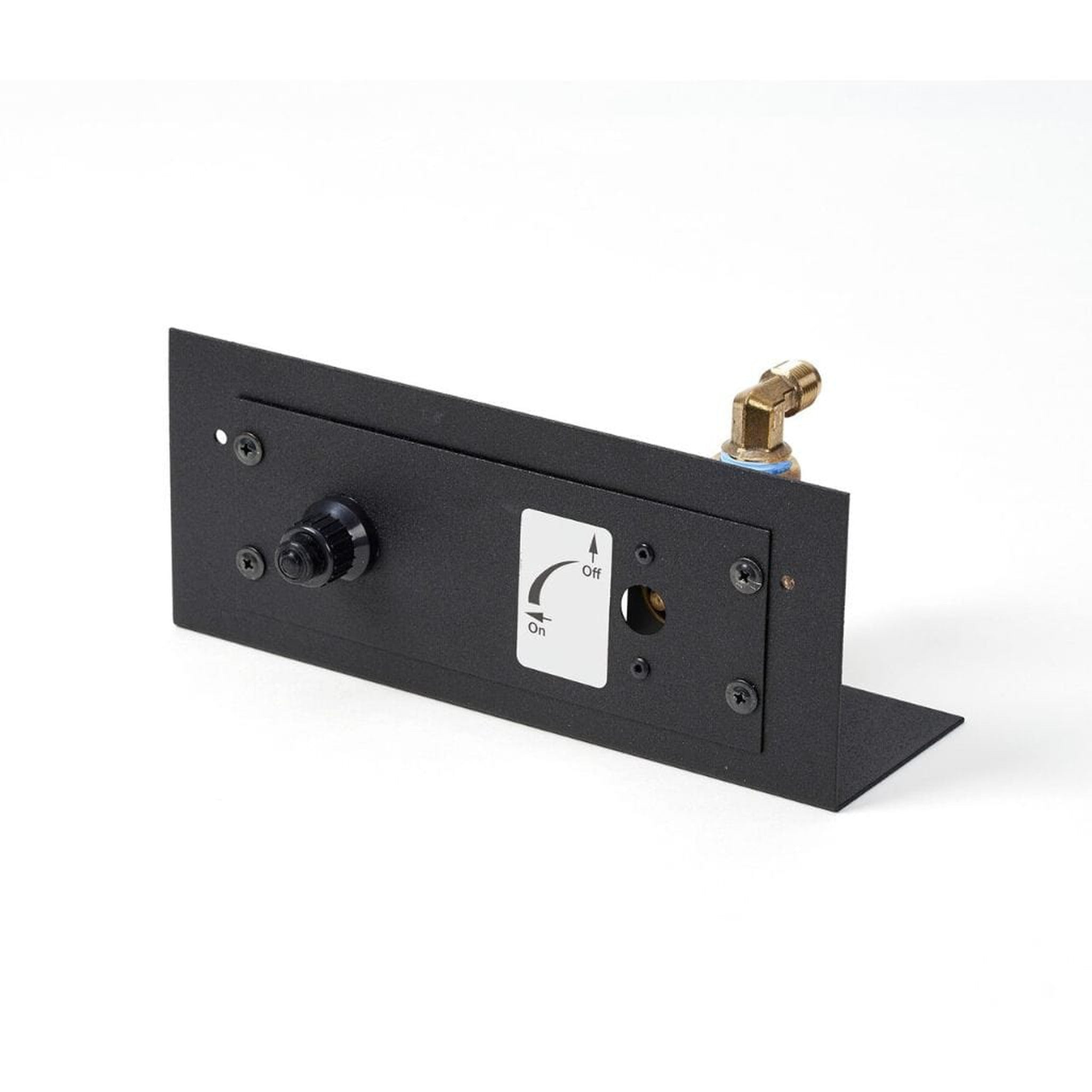 The Outdoor GreatRoom Company DIY Expansion Panel with 1/4 Turn Key Valve – Black Powder Coated