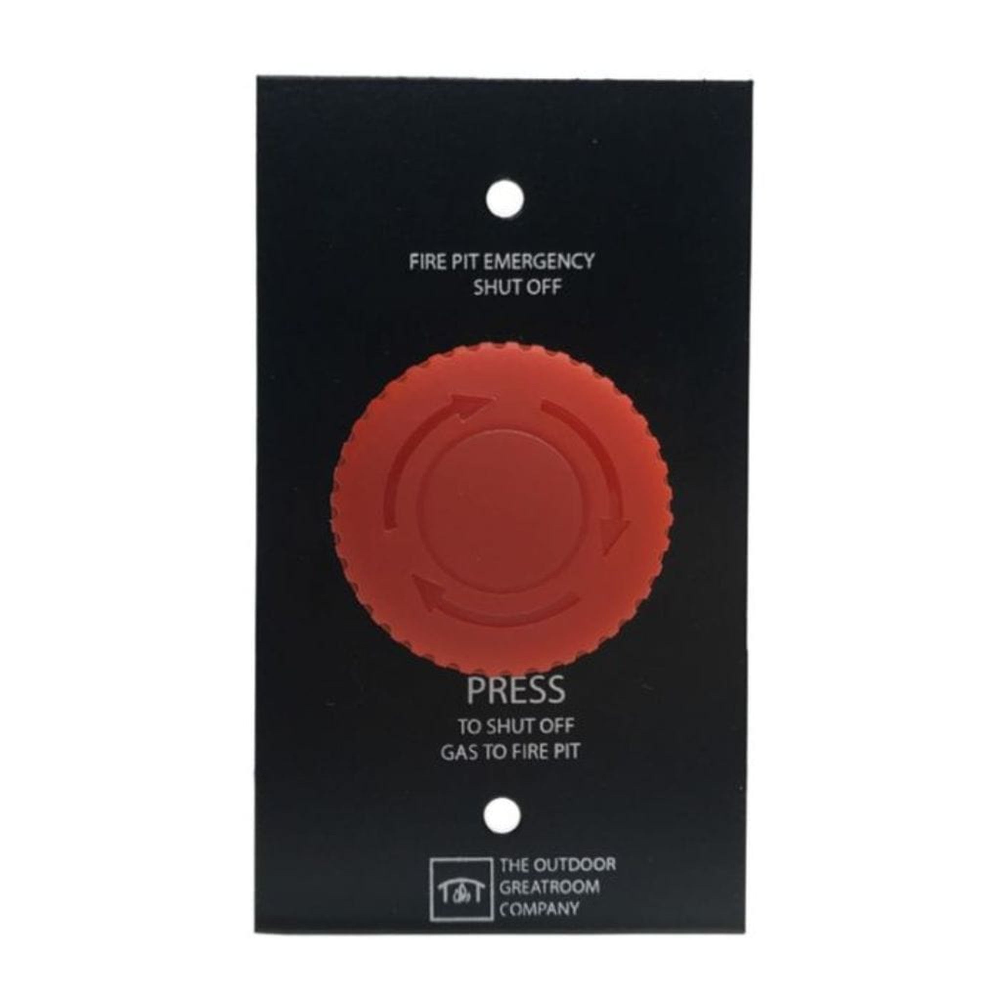 The Outdoor GreatRoom Company Crystal Fire Plus Burner Emergency Shutoff Button