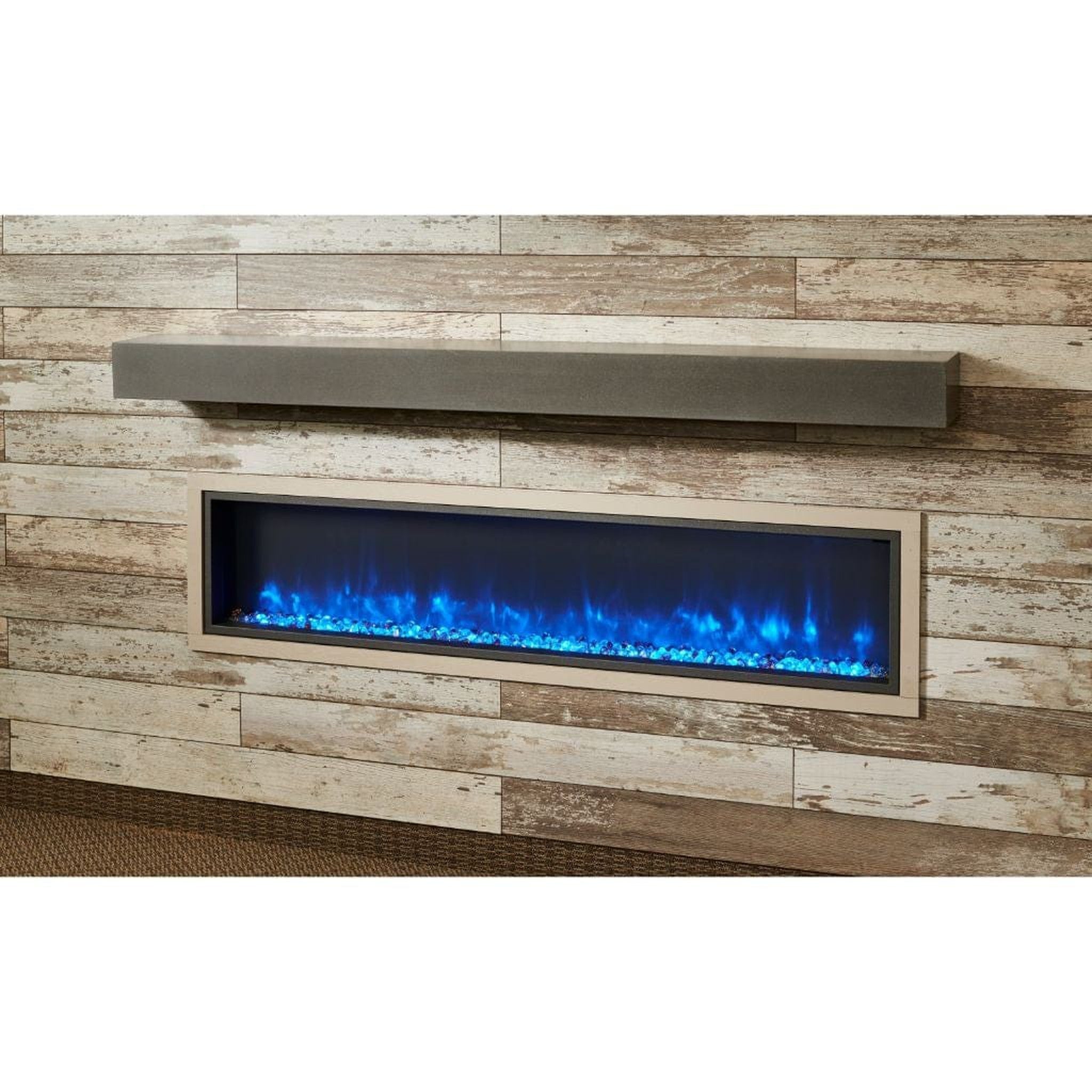 The Outdoor GreatRoom Company Built-In Linear Electric Fireplace – Gallery Series
