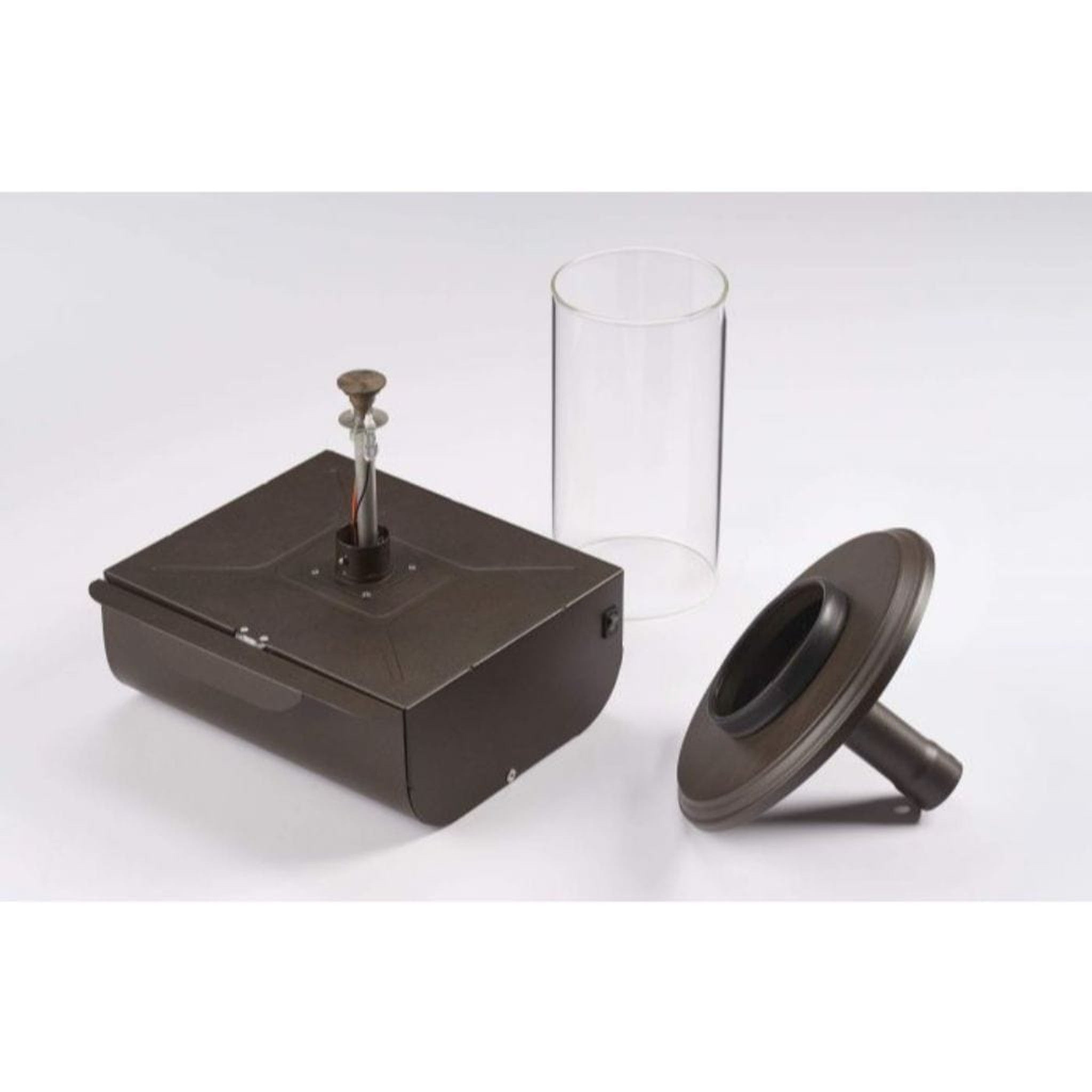 The Outdoor GreatRoom Company Intrigue 11" Tabletop Lantern with Spinning Flame