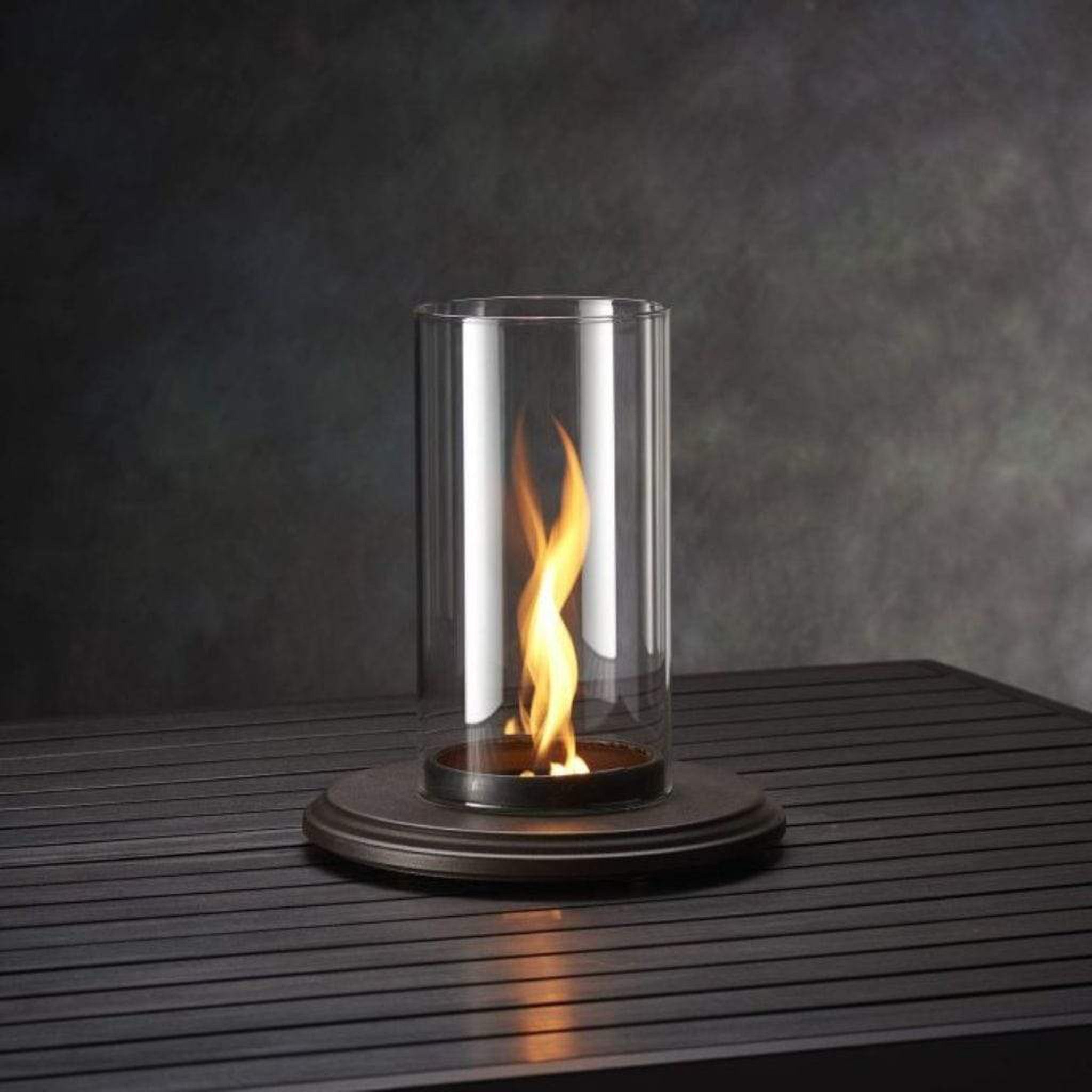 The Outdoor GreatRoom Company Intrigue 11" Tabletop Lantern with Spinning Flame