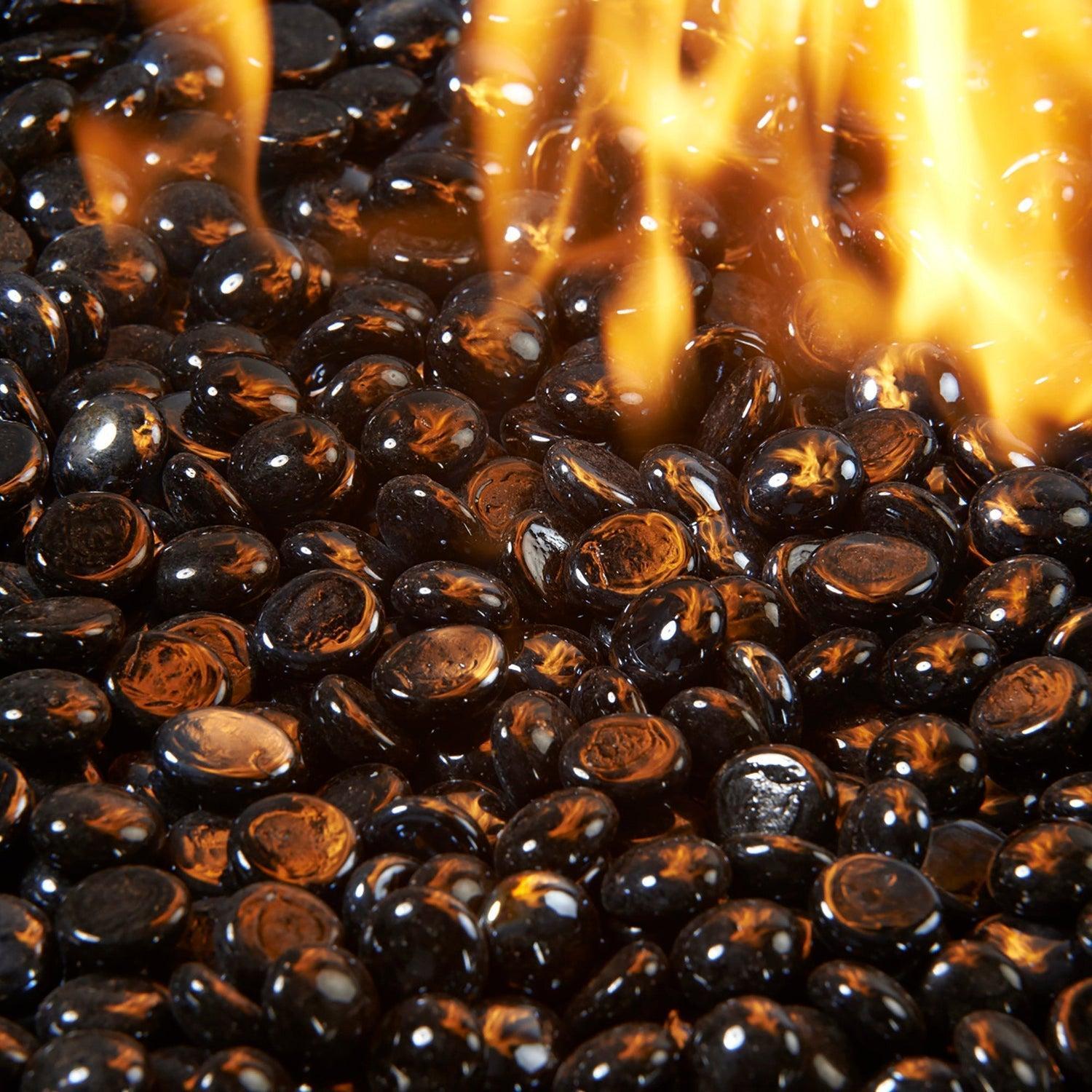 The Outdoor GreatRoom Company 20 lb Onyx Tempered Fire Glass Gems Kit