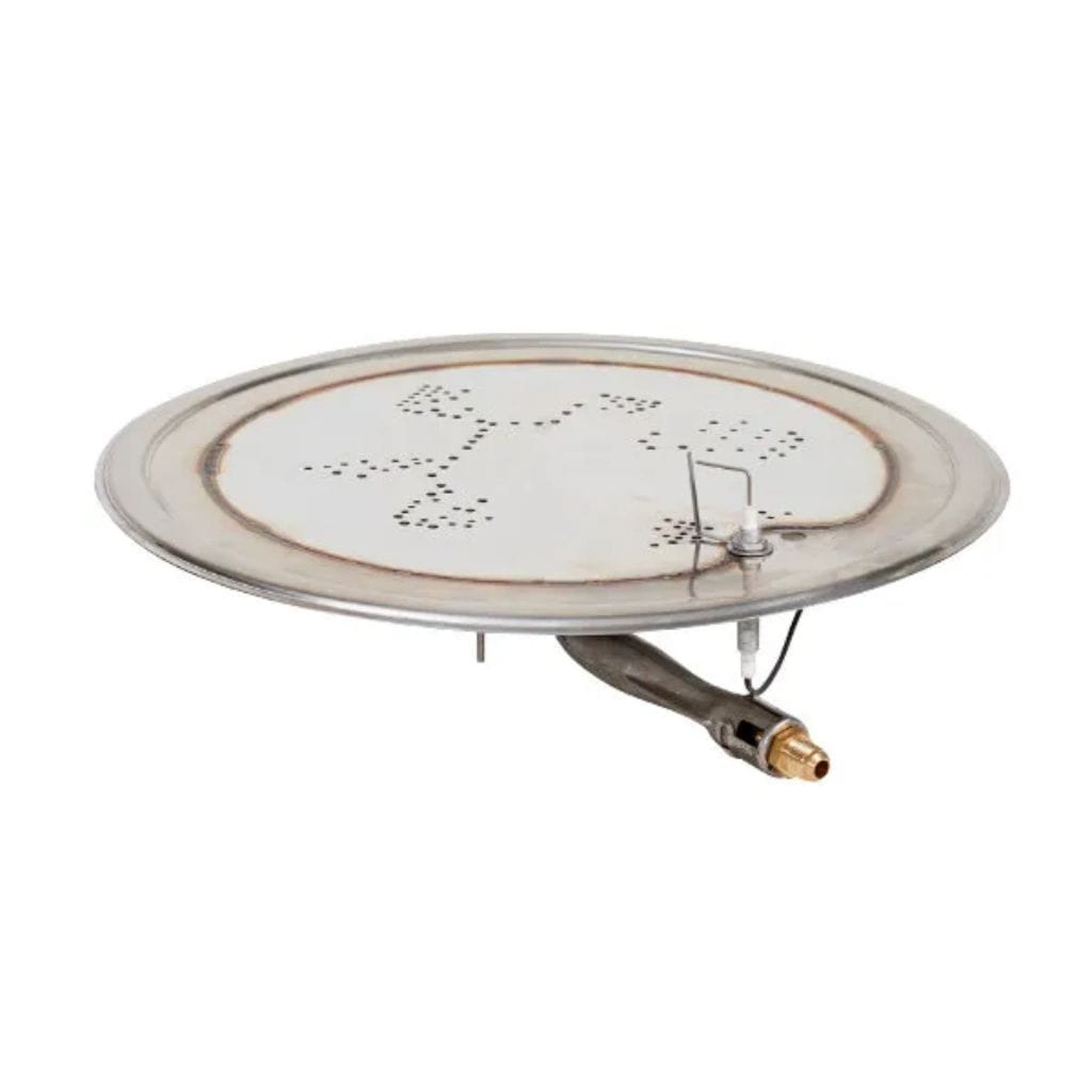 The Outdoor GreatRoom Company Round Crystal Fire Plus Stainless Steel Gas Burner Insert