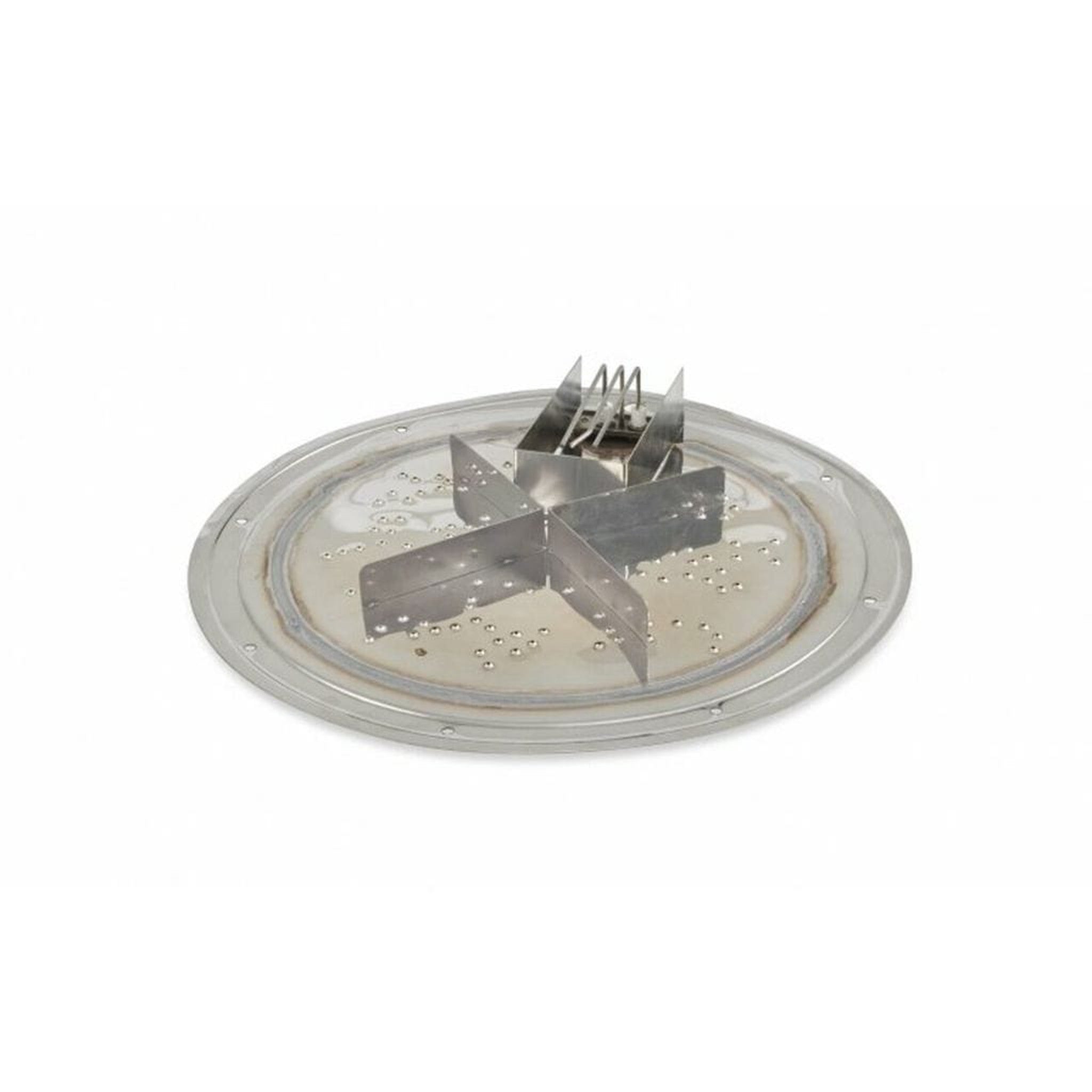 The Outdoor GreatRoom Company Round Crystal Fire Plus Stainless Steel Gas Burner Insert