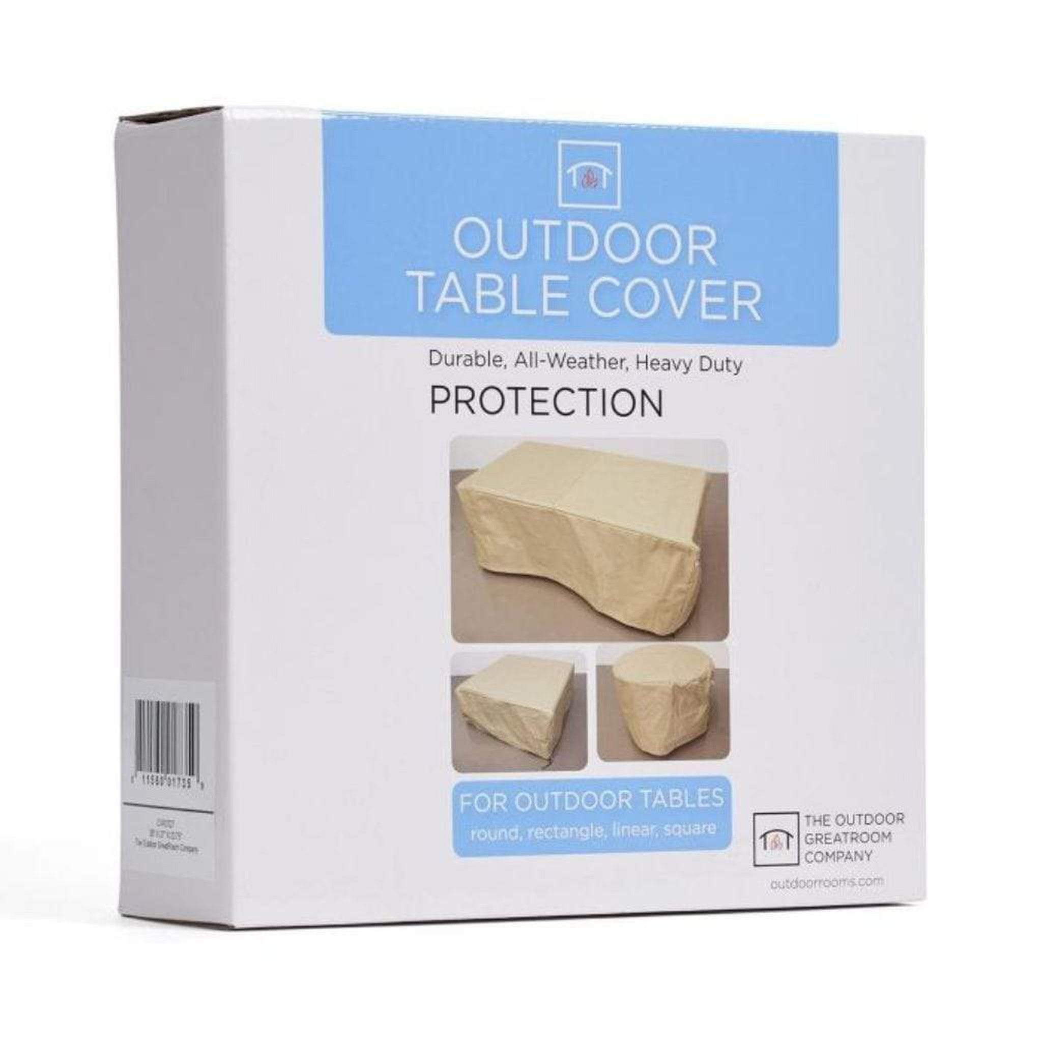 The Outdoor GreatRoom Company Vintage 57" Fire Table Cover with Tear-Resistant Ripstop Fabric