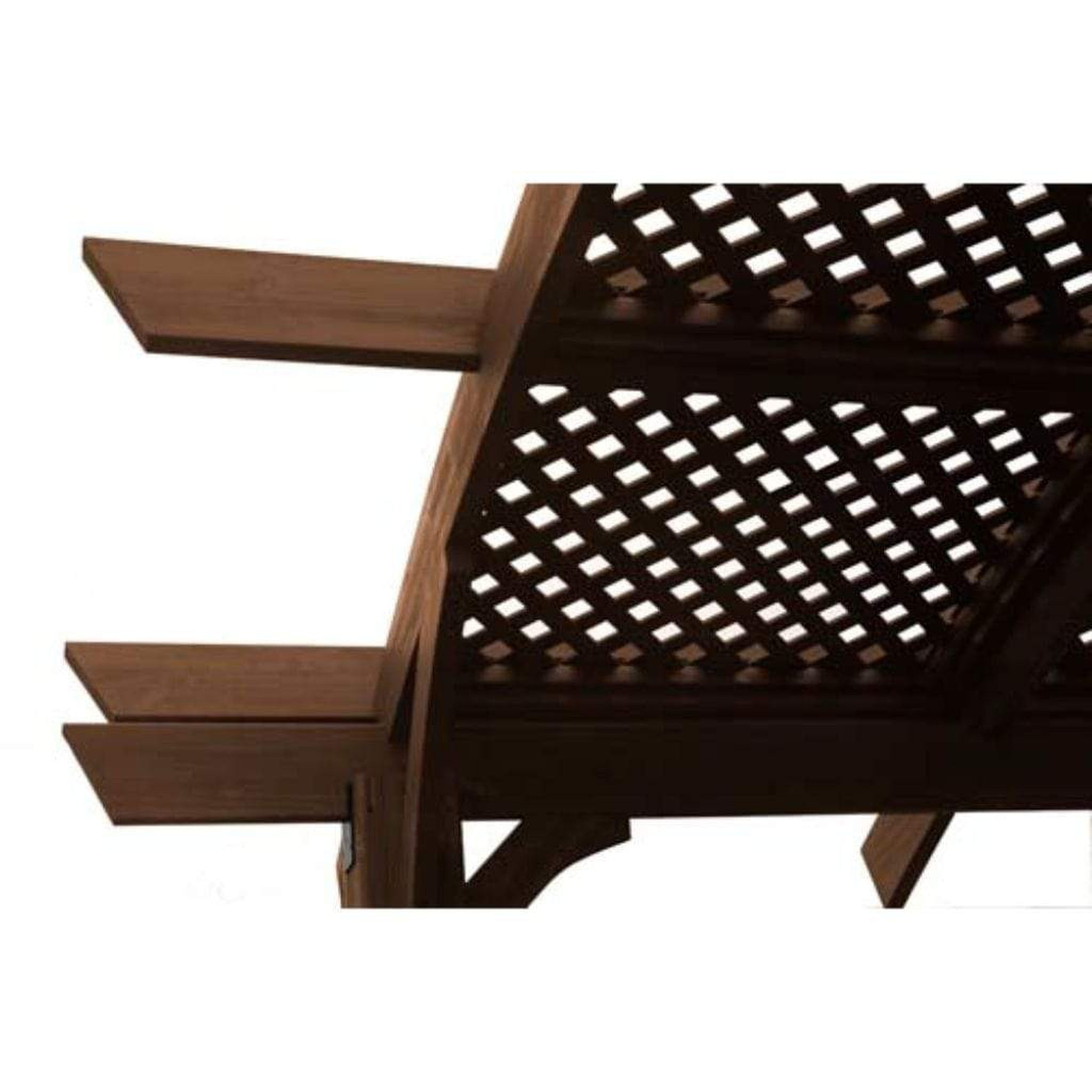 The Outdoor GreatRoom Company Cedar Lattice Panel for 12' x 12' Sonoma Pergola