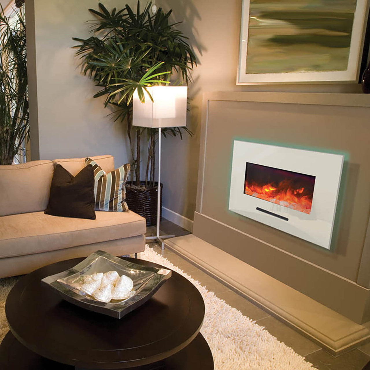 Amantii WM-FM Series Built-in or Wall Mount 48 Inch Electric Fireplace