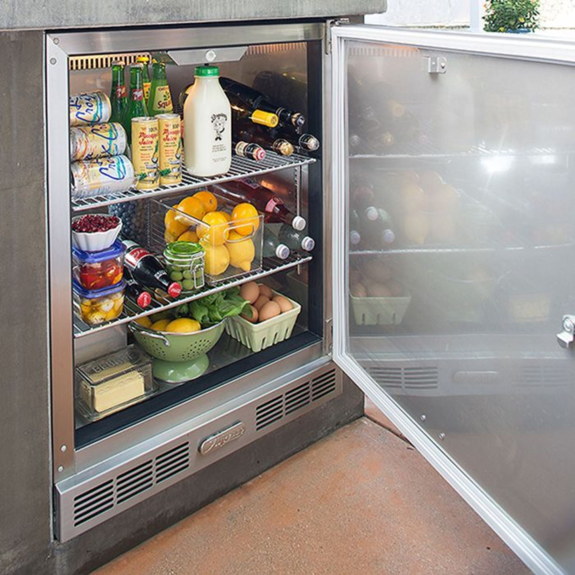 Alfresco 28-Inch 7.2 Cu. Ft. Outdoor Rated Compact Refrigerator & Kegerator