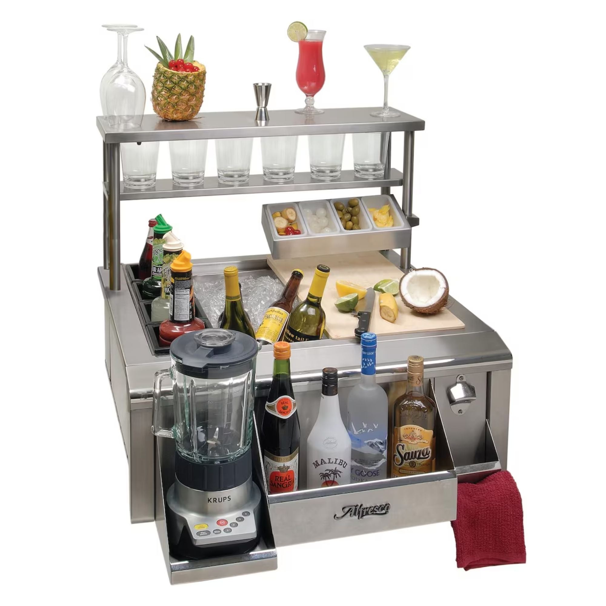 Alfresco Stainless Steel Bar Well Accessory For 30-Inch Apron Sink